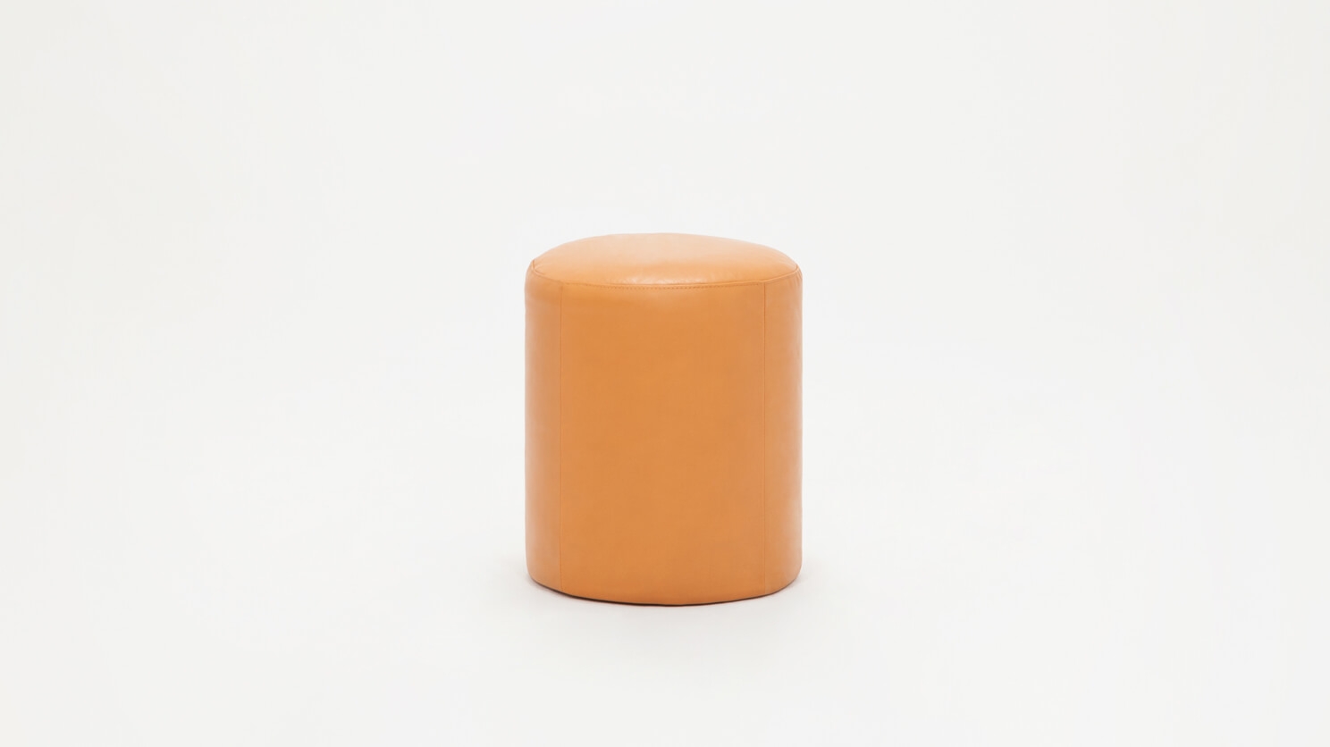 Round Ottoman - Leather | EQ3