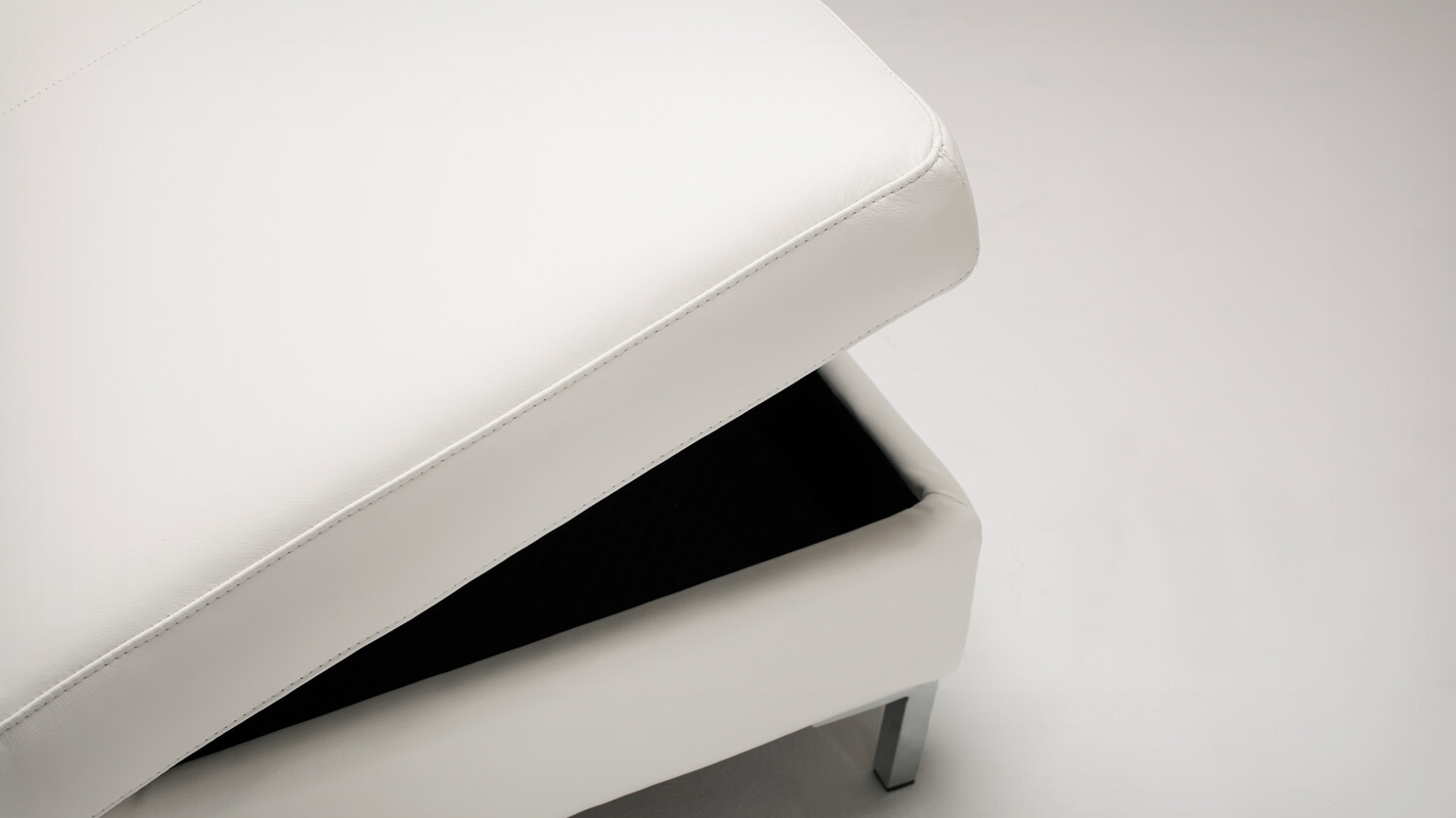 Salema Storage Ottoman Leather EQ3