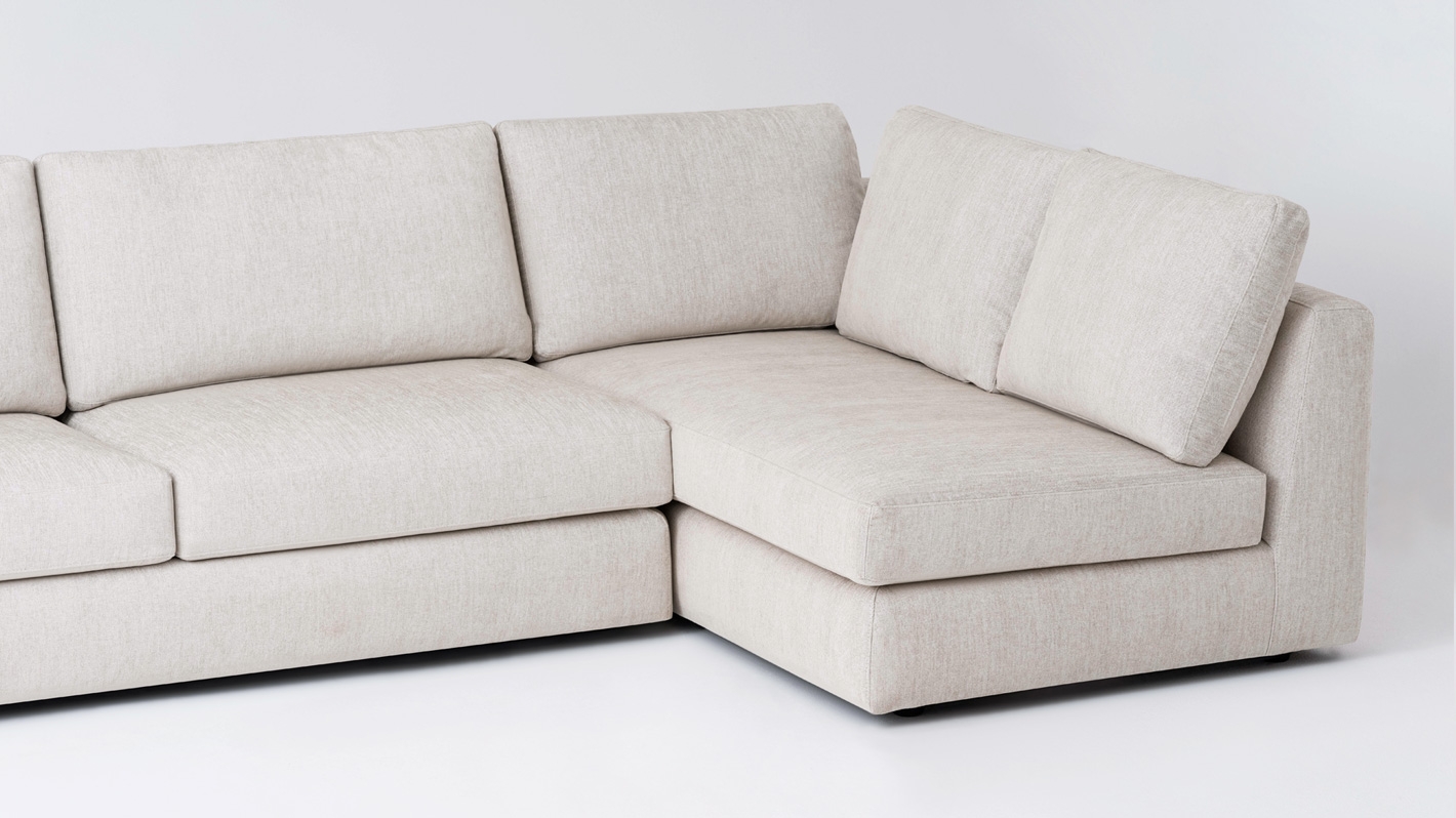 Cello 2 Piece Sectional Sofa With Full Arm Chaise Fabric Eq3 Cello 2 Piece Sectional Sofa With Full Arm Chaise Fabric