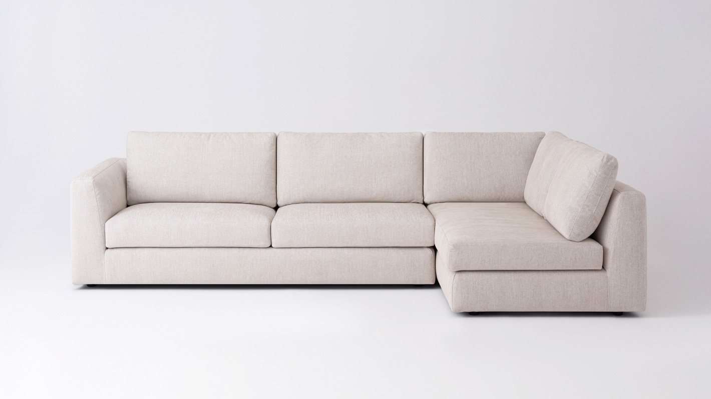 Cello 2 Piece Sectional Sofa With Full Arm Chaise Fabric Eq3 Cello 2 Piece Sectional Sofa With Full Arm Chaise Fabric