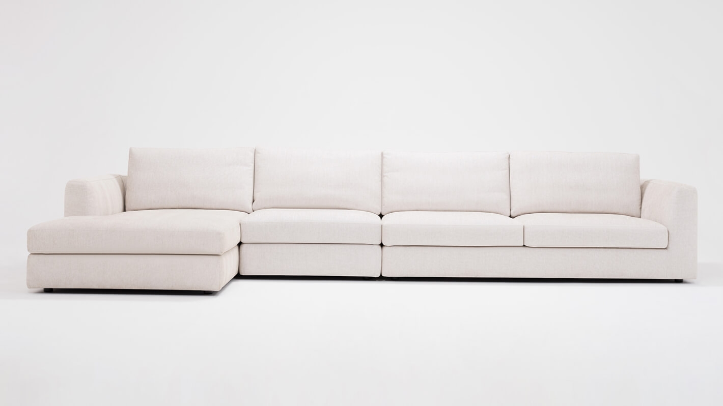 Cello 3 Piece Sectional Sofa With Chaise Fabric Eq3 Cello 3 Piece Sectional Sofa With Chaise Fabric