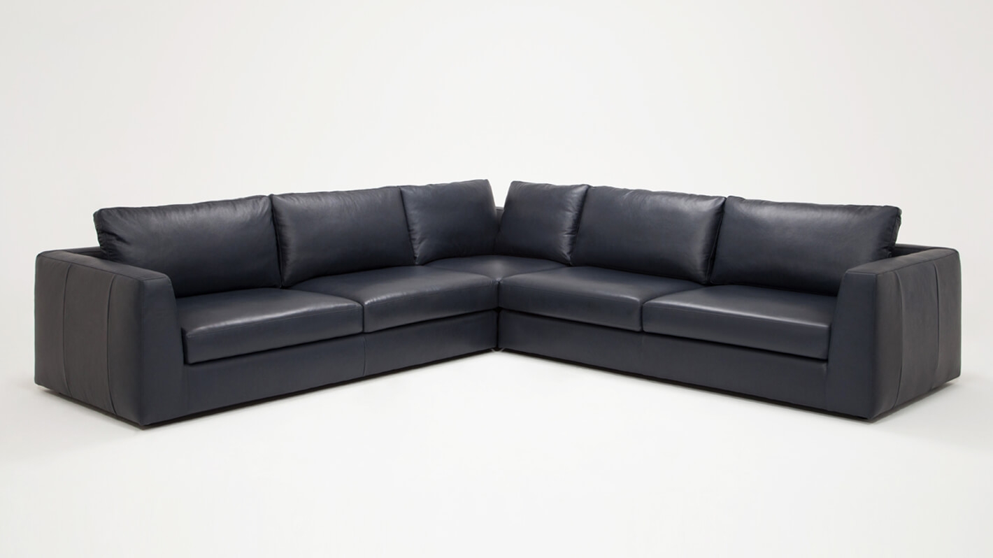 Cello 3 Piece Sectional Sofa With Corner Seat Leather Eq3