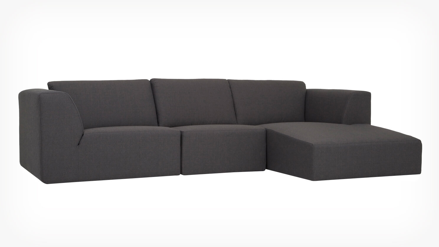 Morten 3-Piece Sectional Sofa with Chaise - Fabric | EQ3