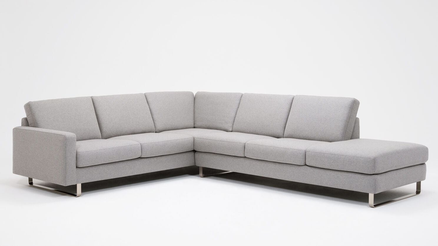 Oskar 2 Piece Sectional Sofa With Headrests Fabric Eq3 Oskar 2 Piece Sectional Sofa With Headrests Fabric