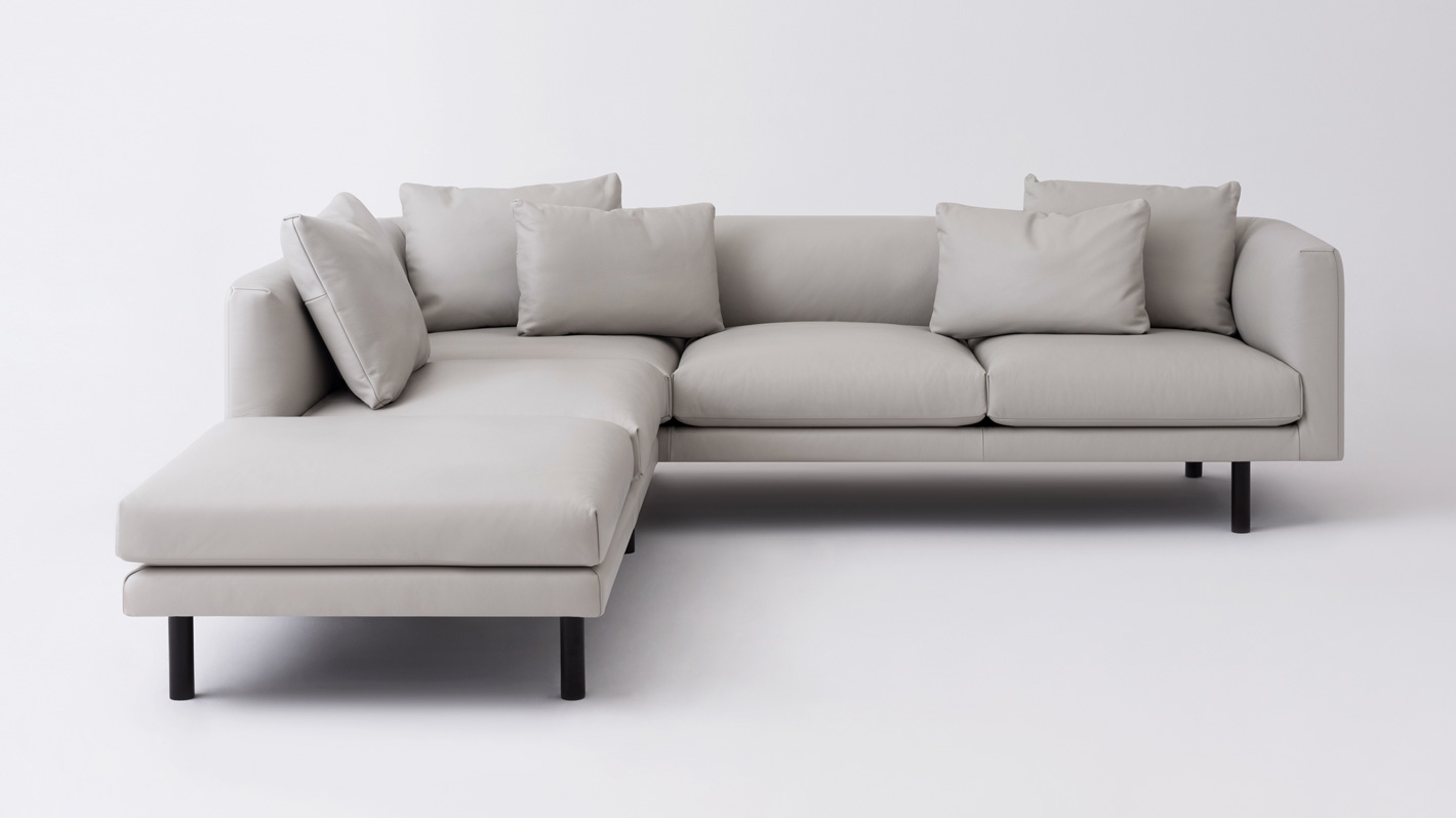 Replay 2 Piece Sectional Sofa With Backless Chaise Leather Replay 2 Piece Sectional Sofa With Backless Chaise Leather