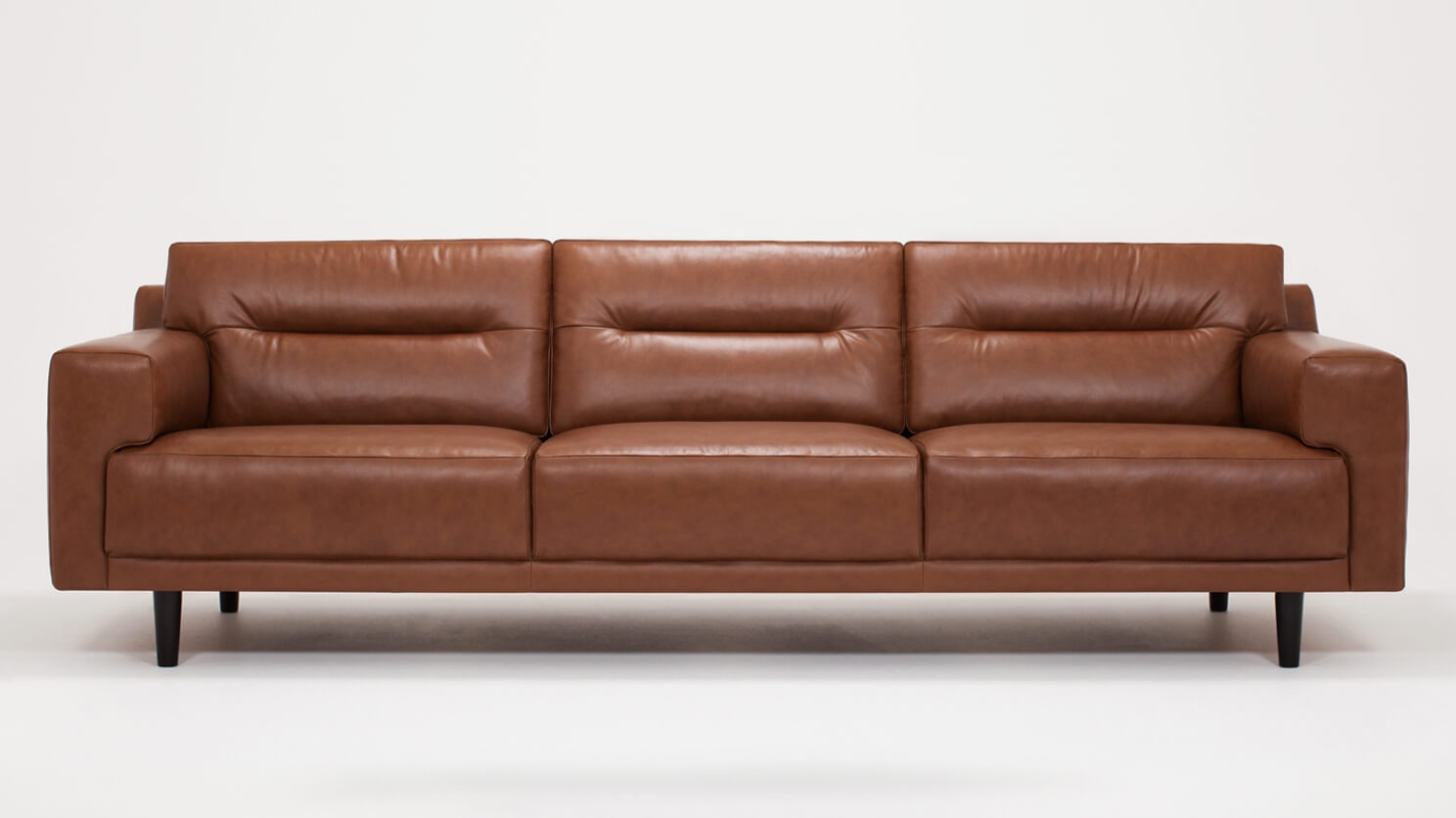 remi leather 3-piece sofa