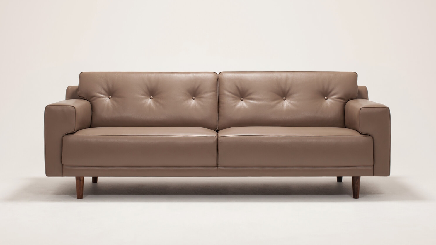 remi leather 3-piece sofa