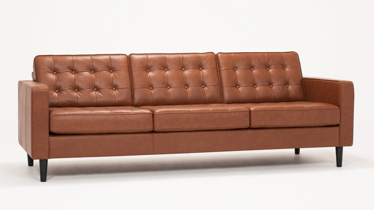 reverie 92 carnival penny leather sofa