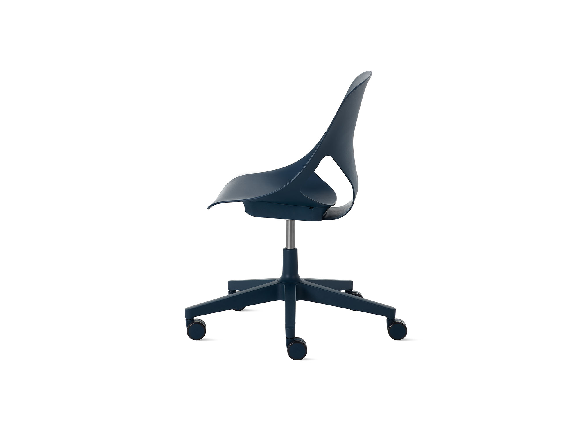 Nightfall Zeph Side Chair with no cushion side view