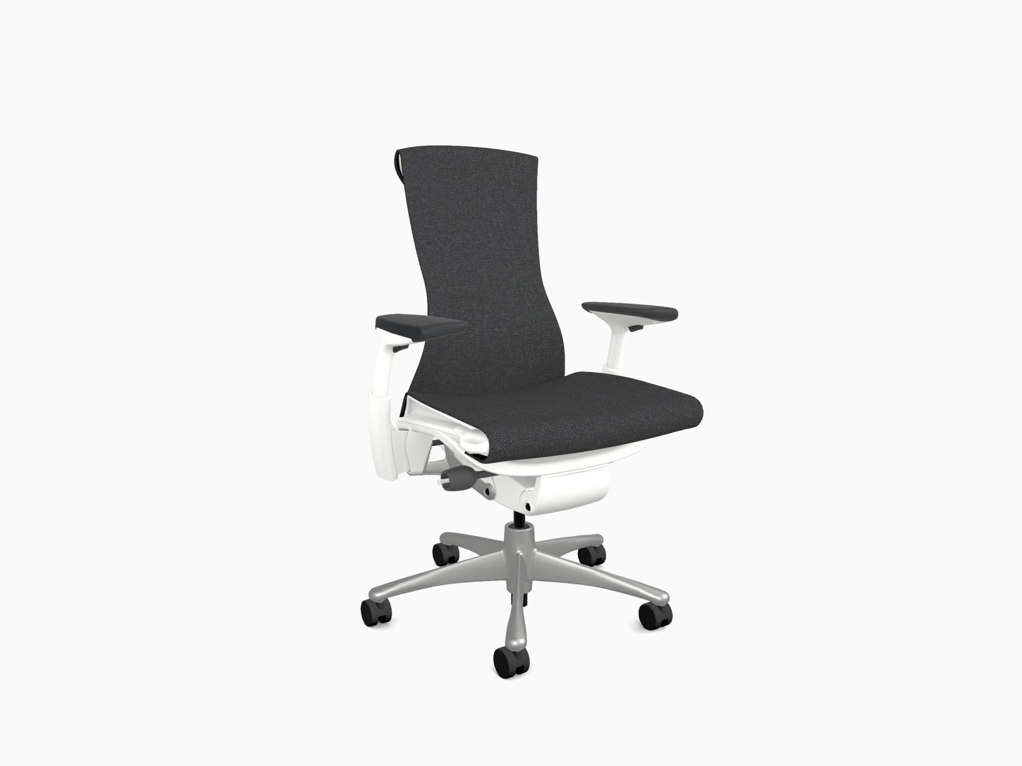 Embody office chair in Medley Cinder front angle view