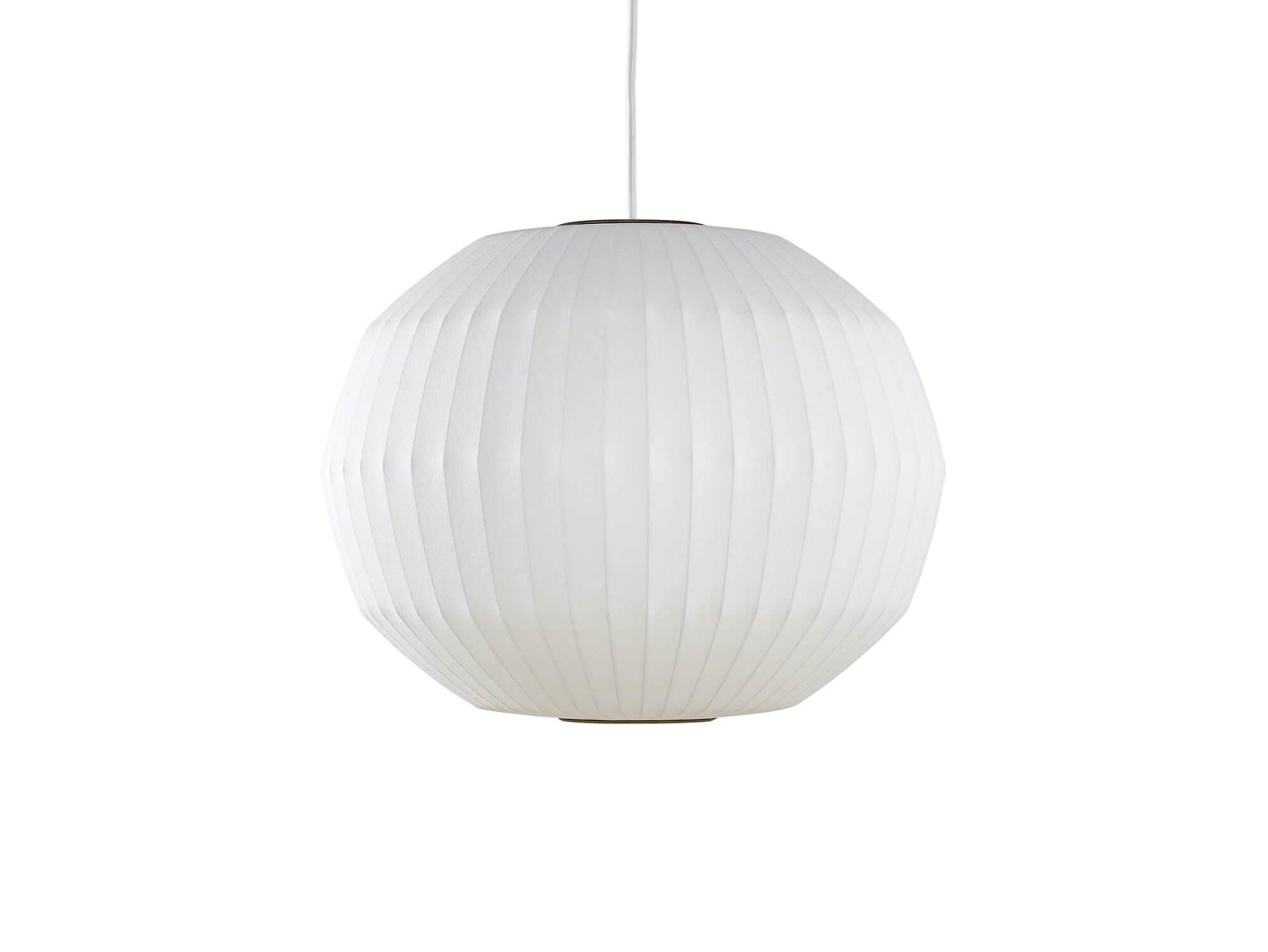 Front view of Nelson Angled Sphere Bubble Medium Pendant Lamp