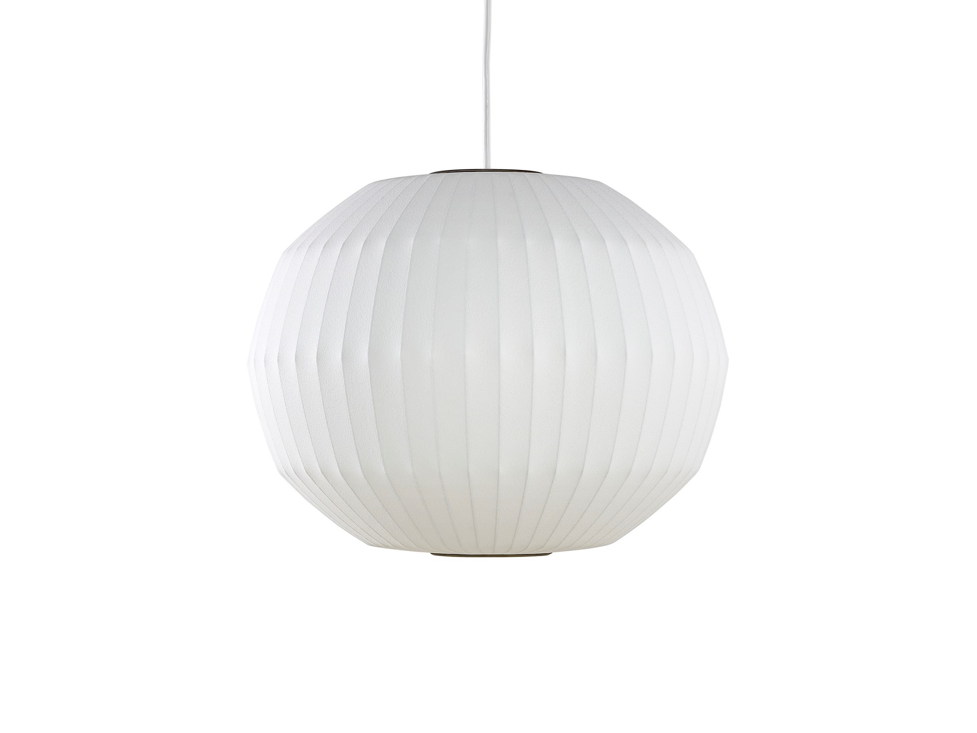 Front view of Nelson Angled Sphere Bubble Medium Pendant Lamp