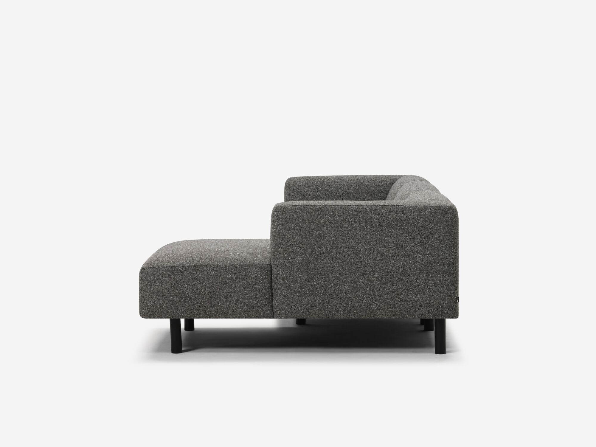 Dark grey sectional left side view