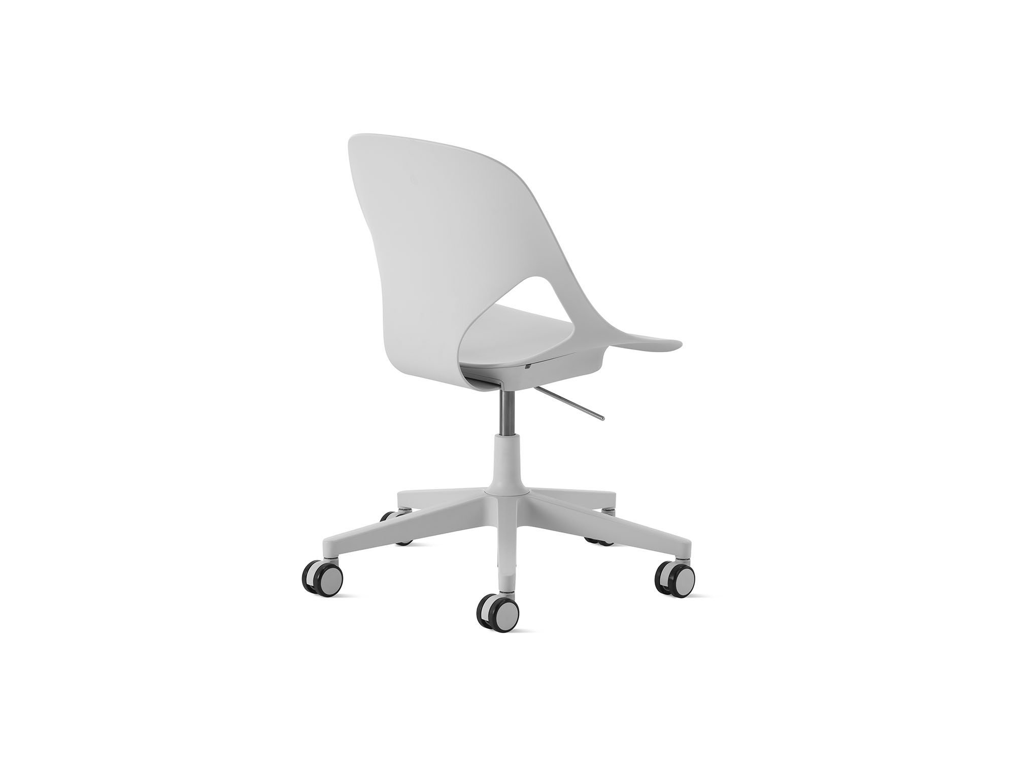 Alpine Zeph Side Chair with no cushion back angle view