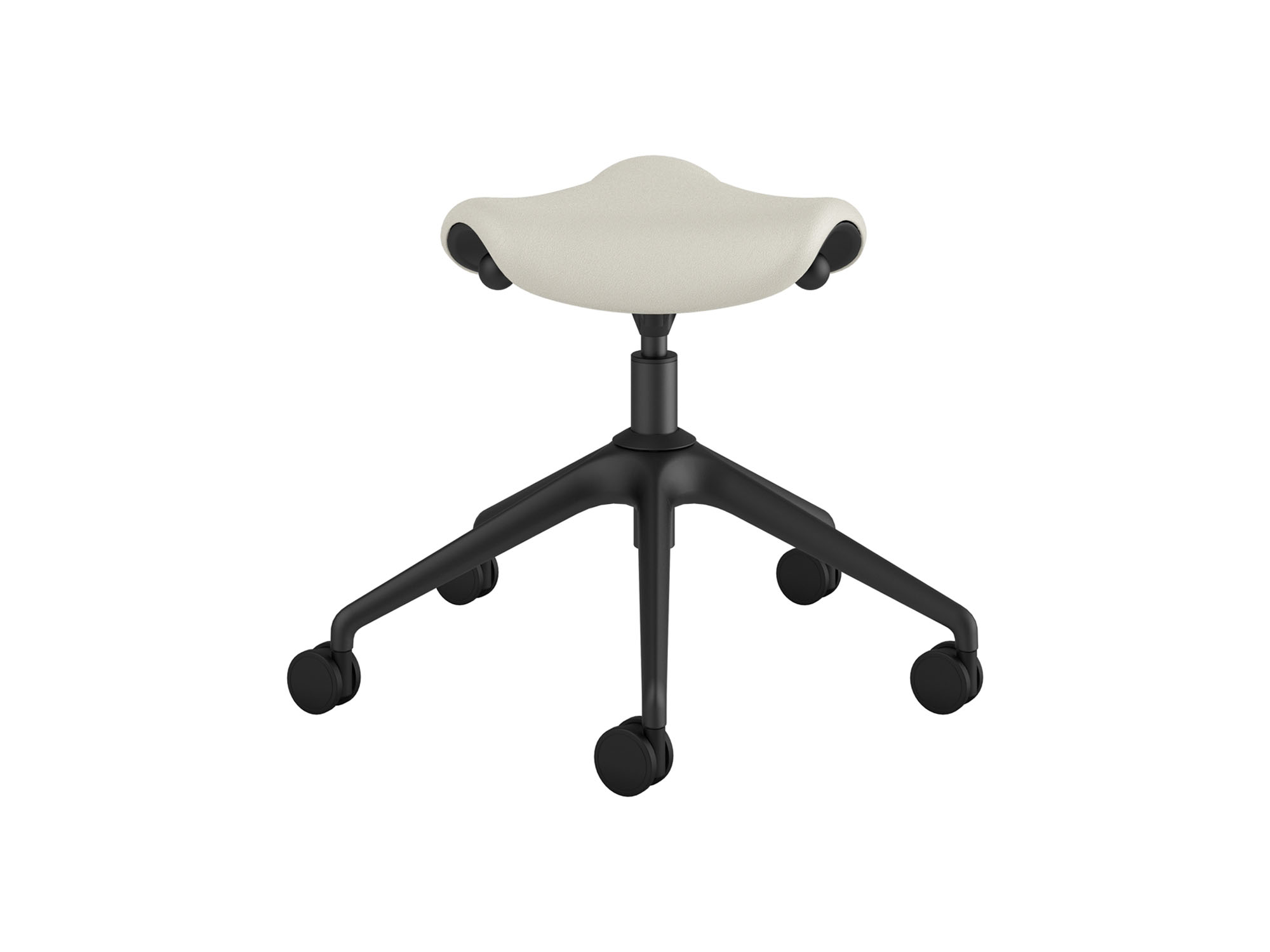 Back view of white active stool