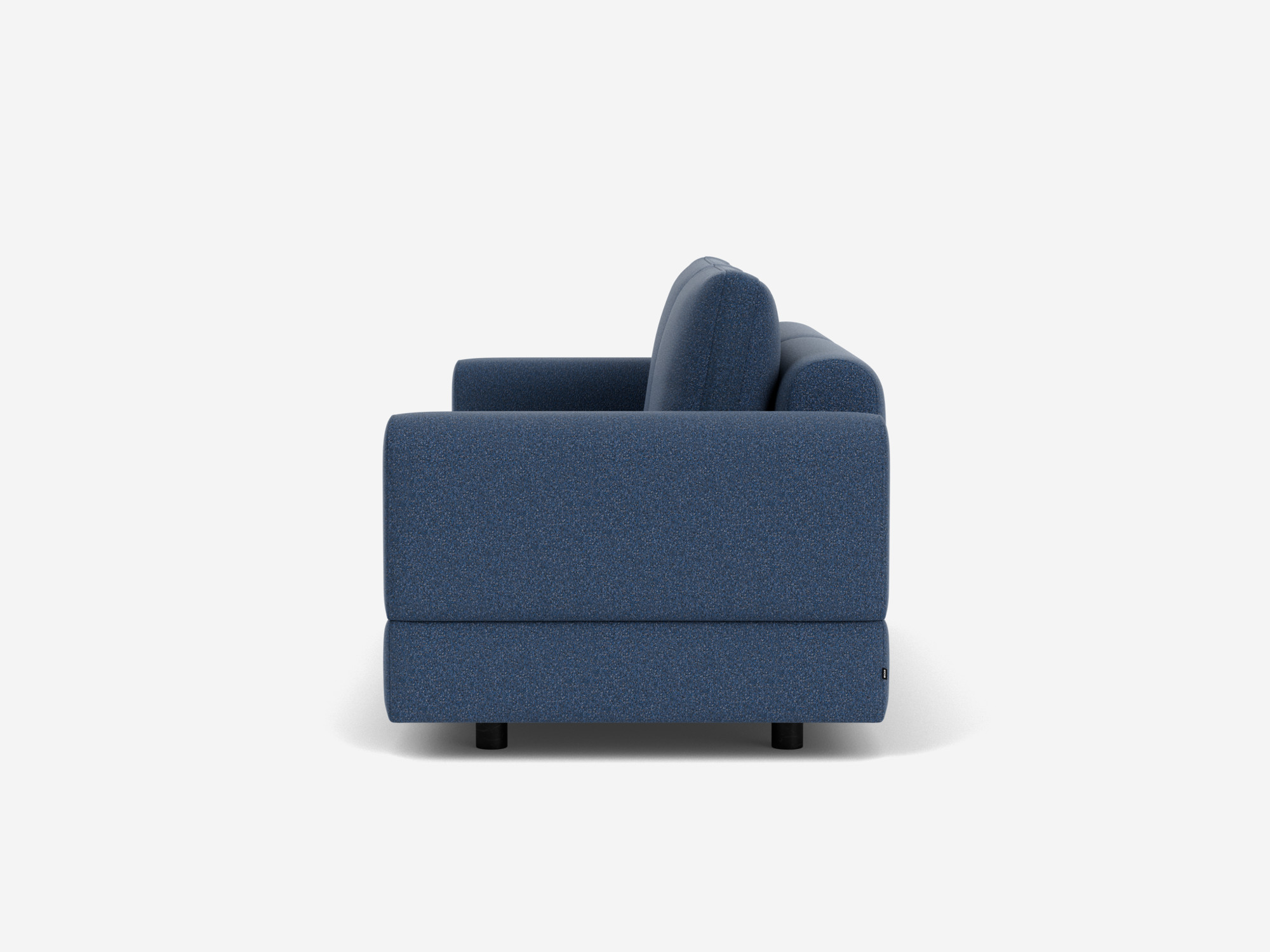 Small blue sofa right side view