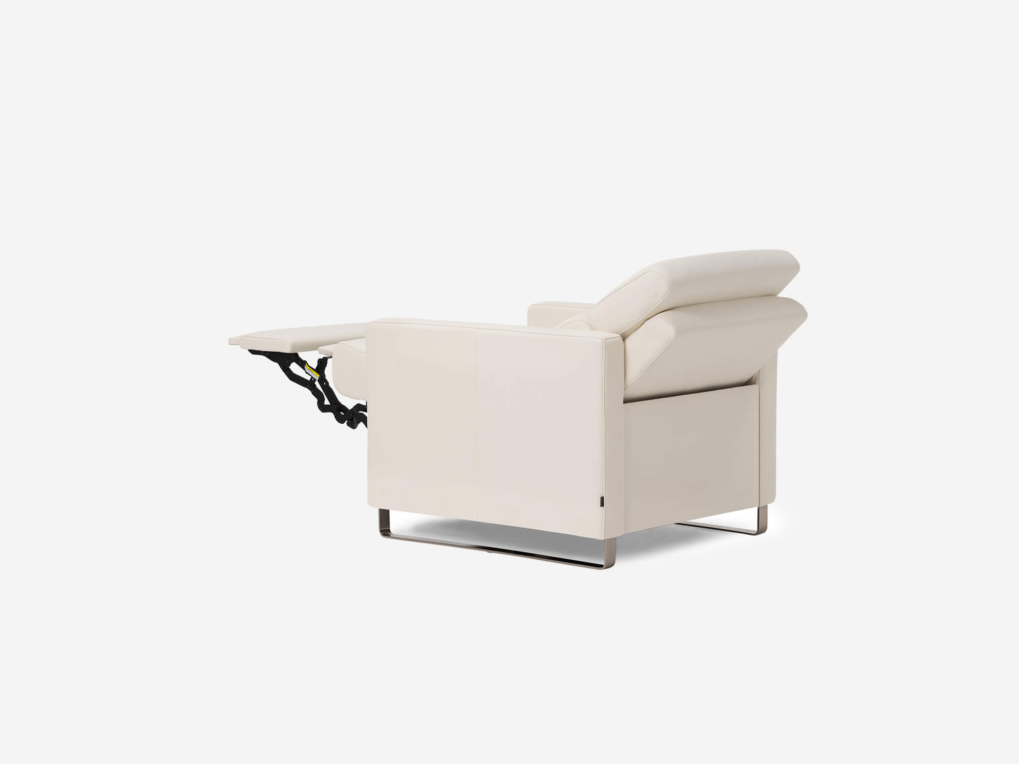 Lawrence Reclining Chair Fabric Or, Modern White Leather Recliner Chair