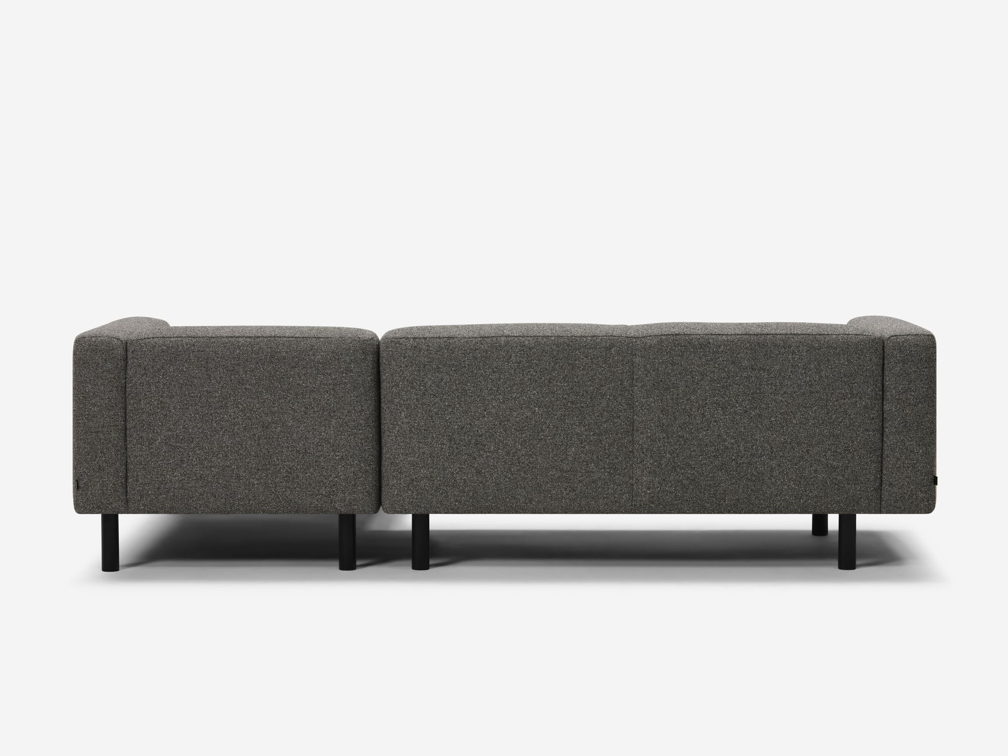 Dark grey sectional back view