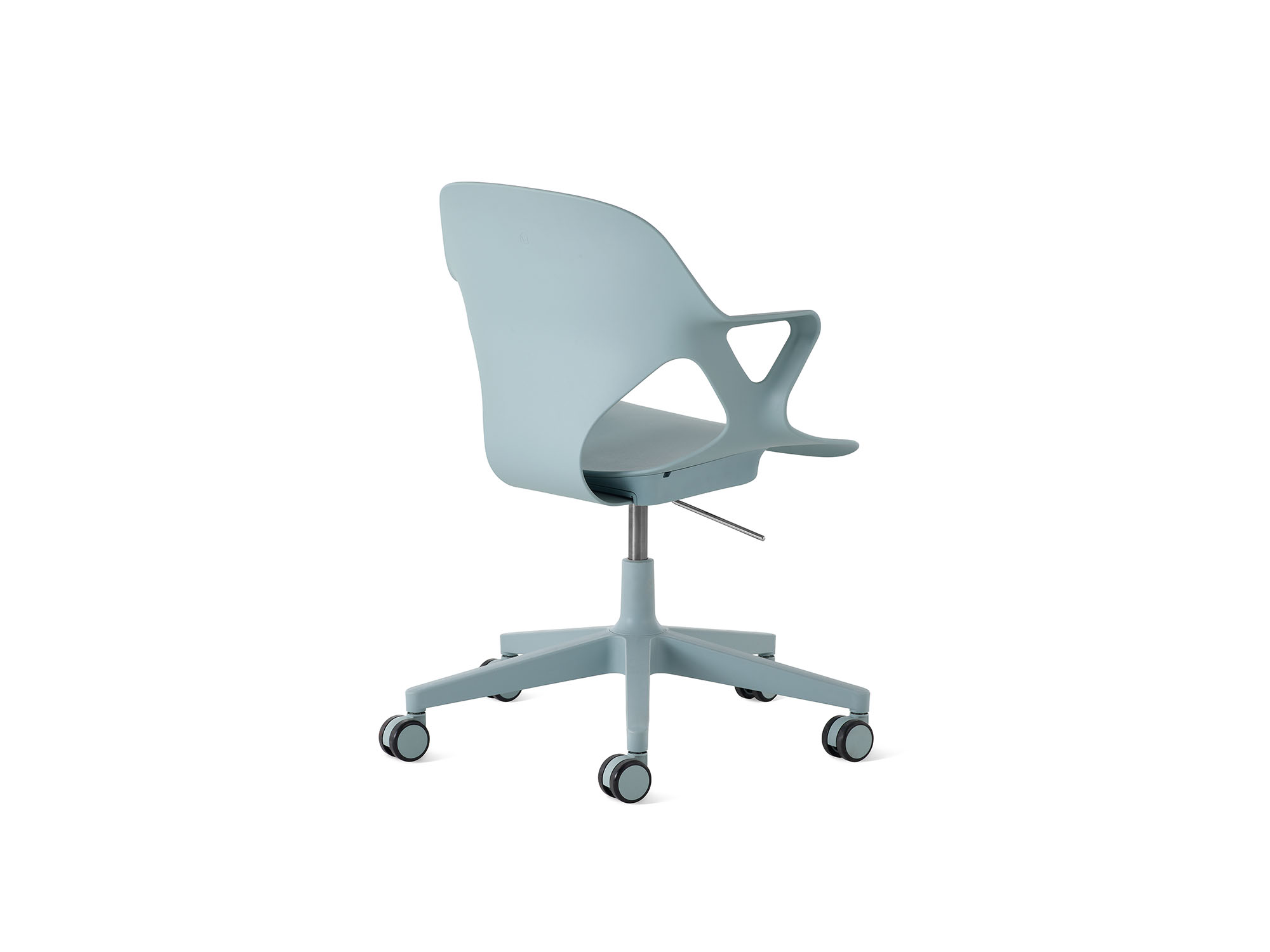 Glacier Zeph armchair with no cushion back angle view
