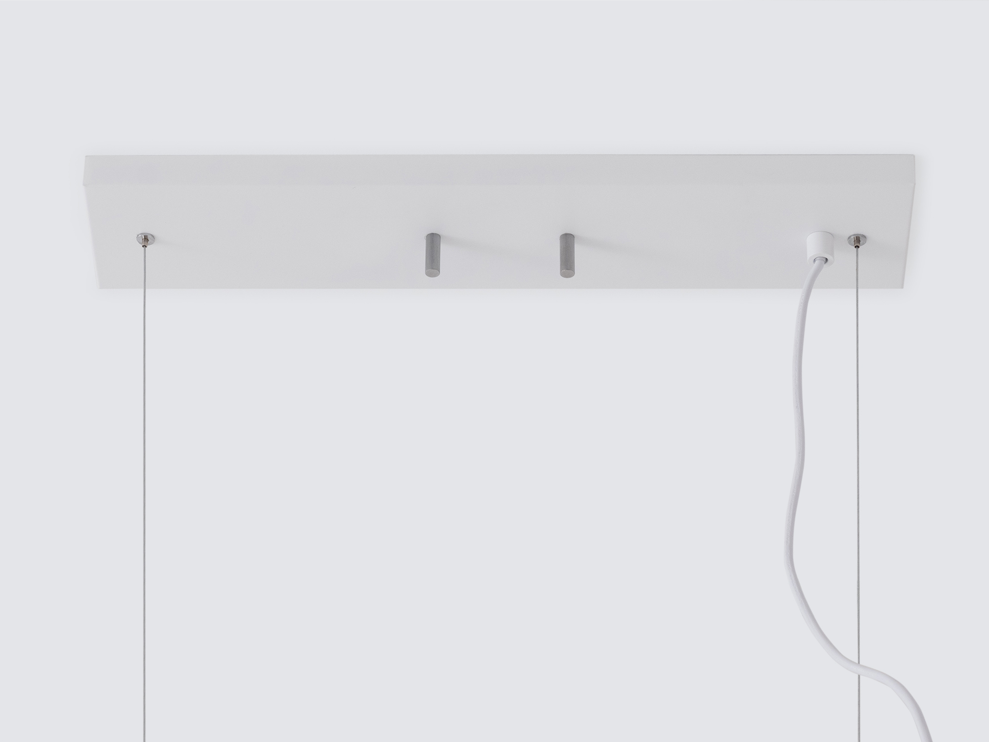 Detail view of the Ilya large pendant lighting in white