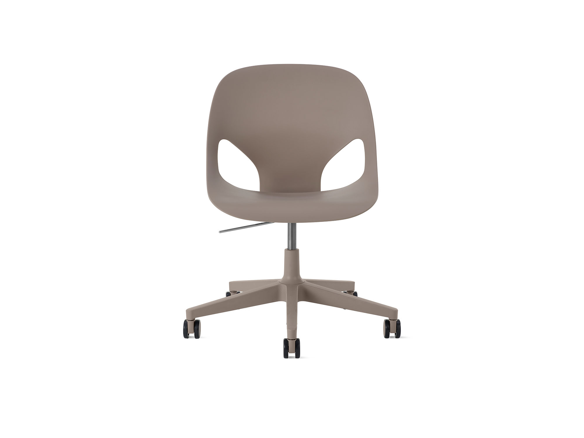 Front view of Cocoa Zeph Side Chair with no cushion