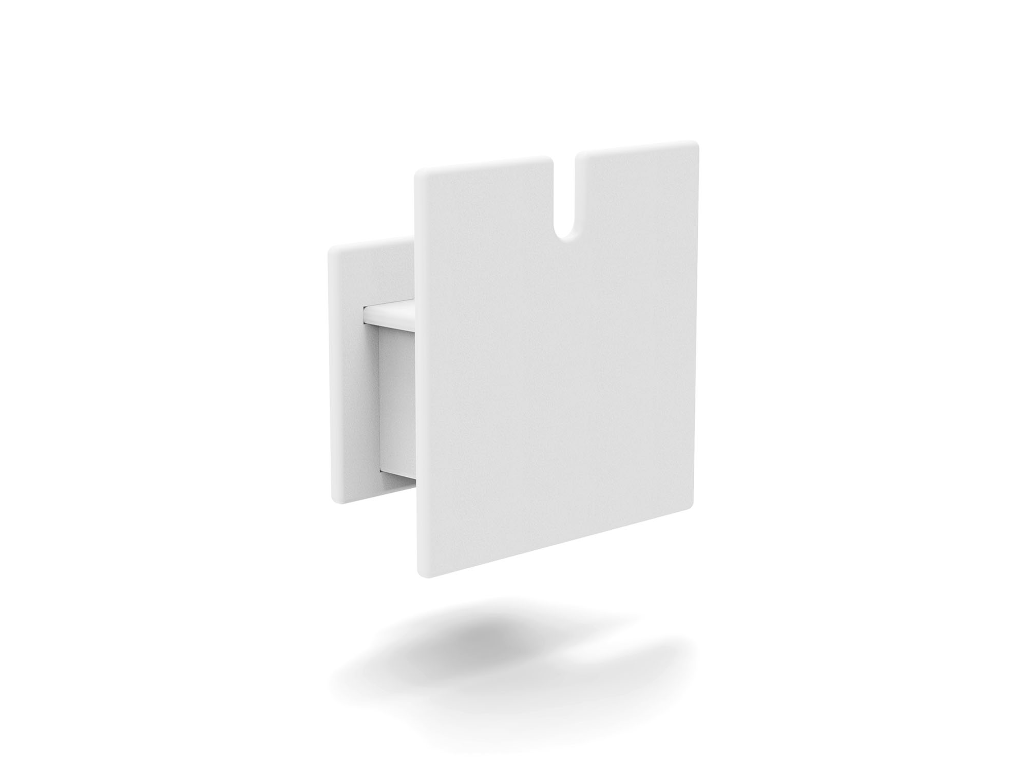 White square hose reel front angle view