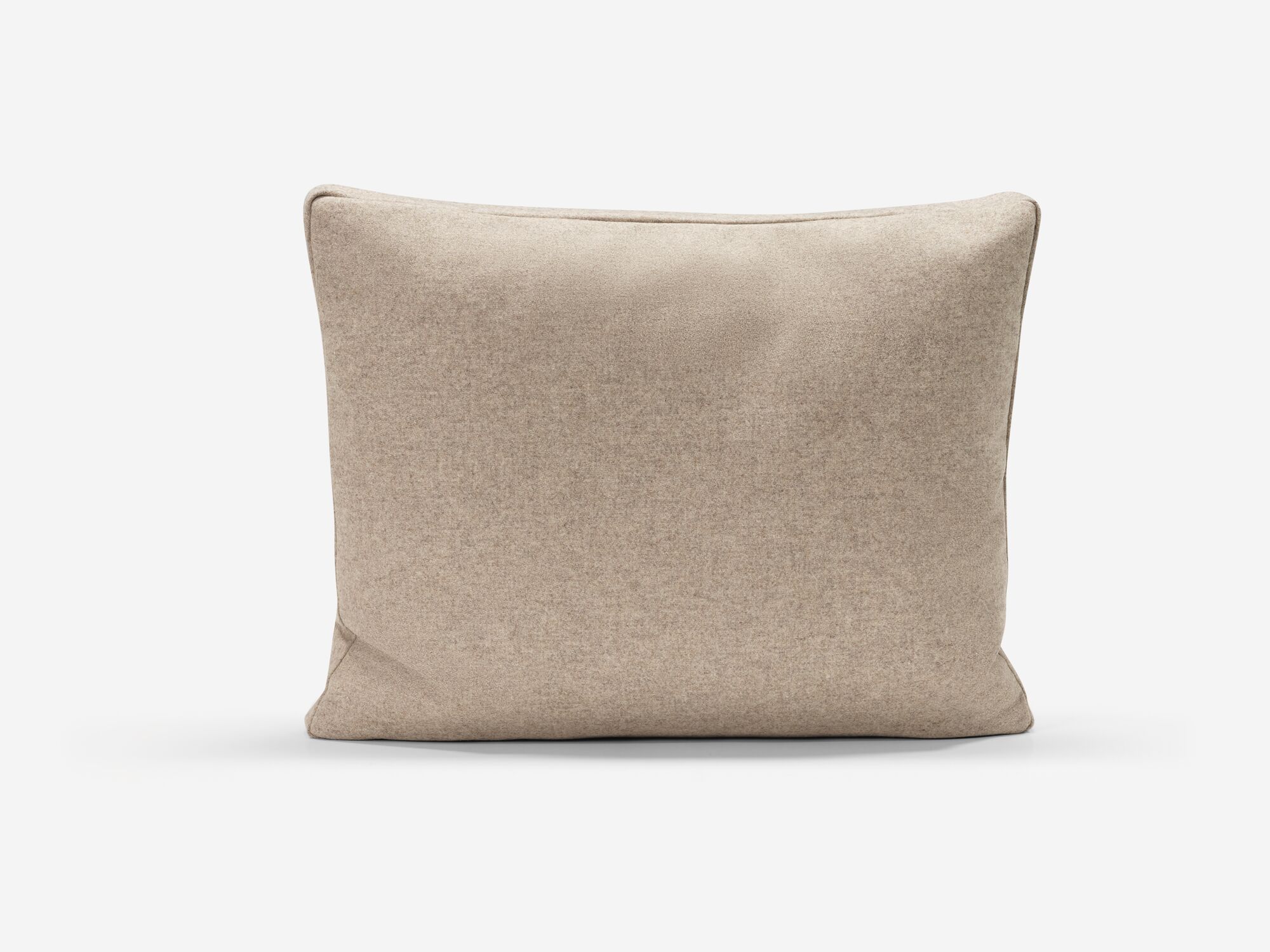 Beige throw pillow front view