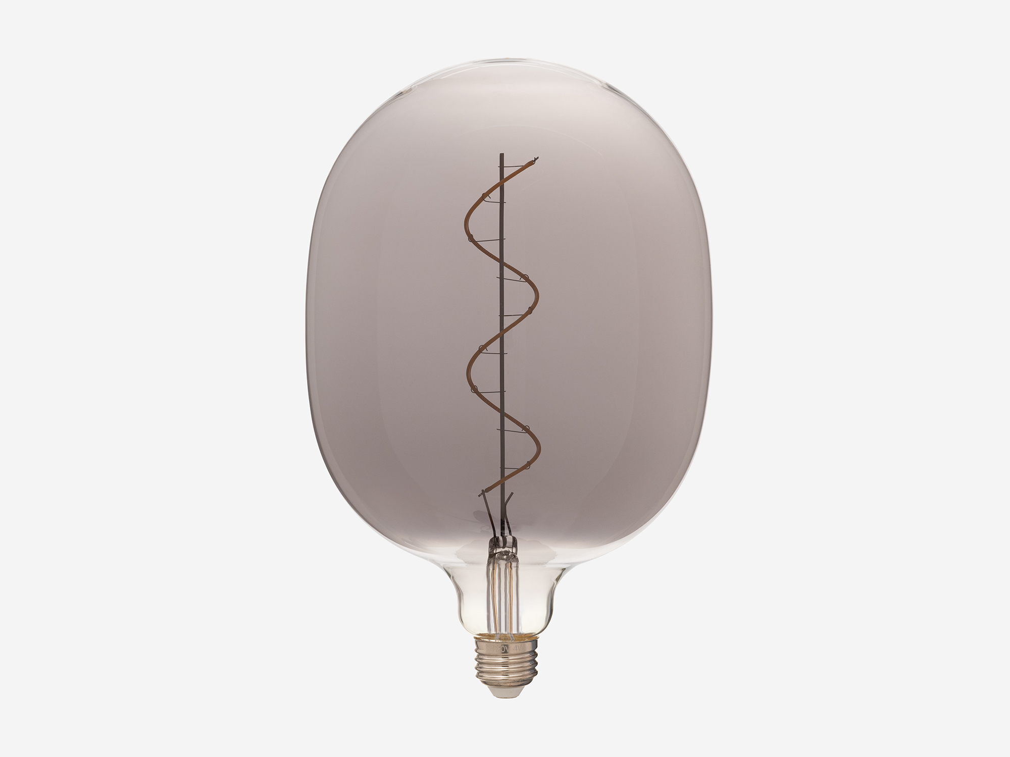 Large smoked grey edison light bulb