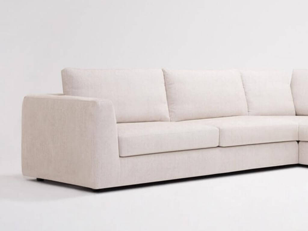 Detailed view of the Cello 3-piece sectional sofa with corner seat