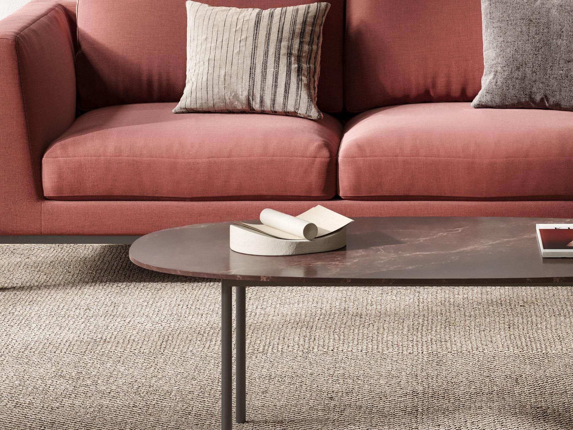 Front view of white paper holder on the coffee table in the living room
