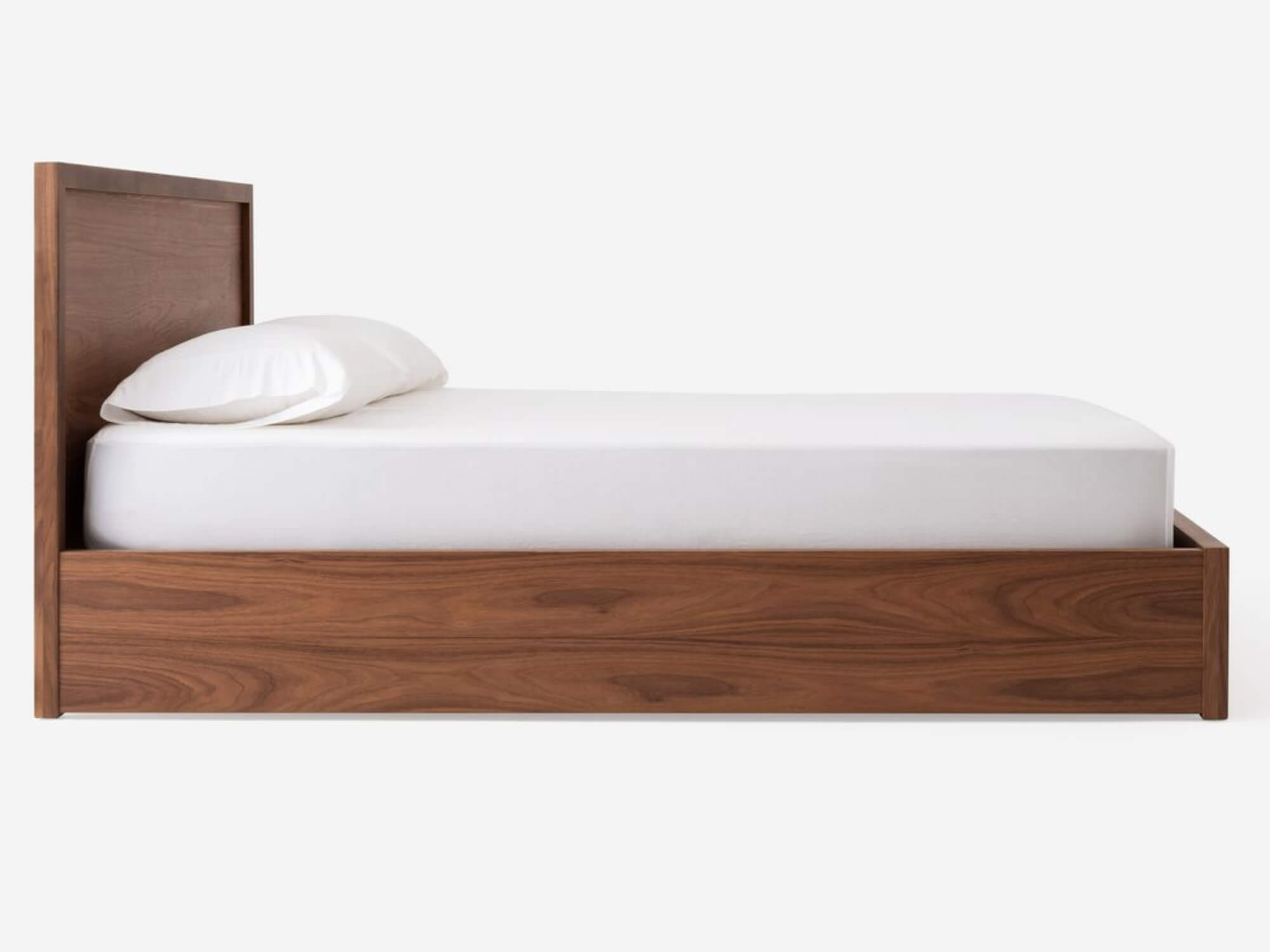 Marcel Lift Bed Walnut Or Oak Modern, How To Raise Twin Bed Frame