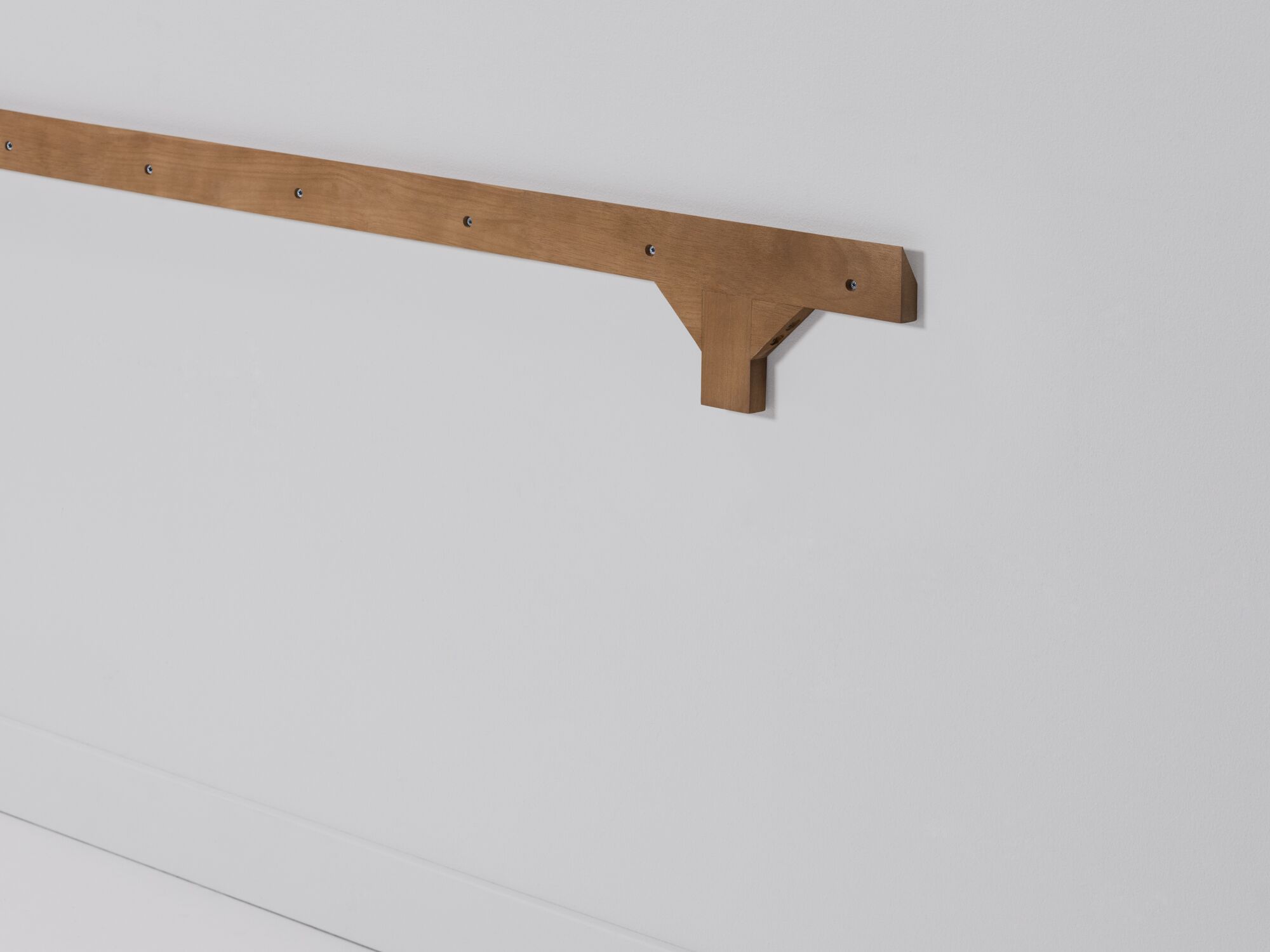 Plank Wall Shelf - Long - Black Oak