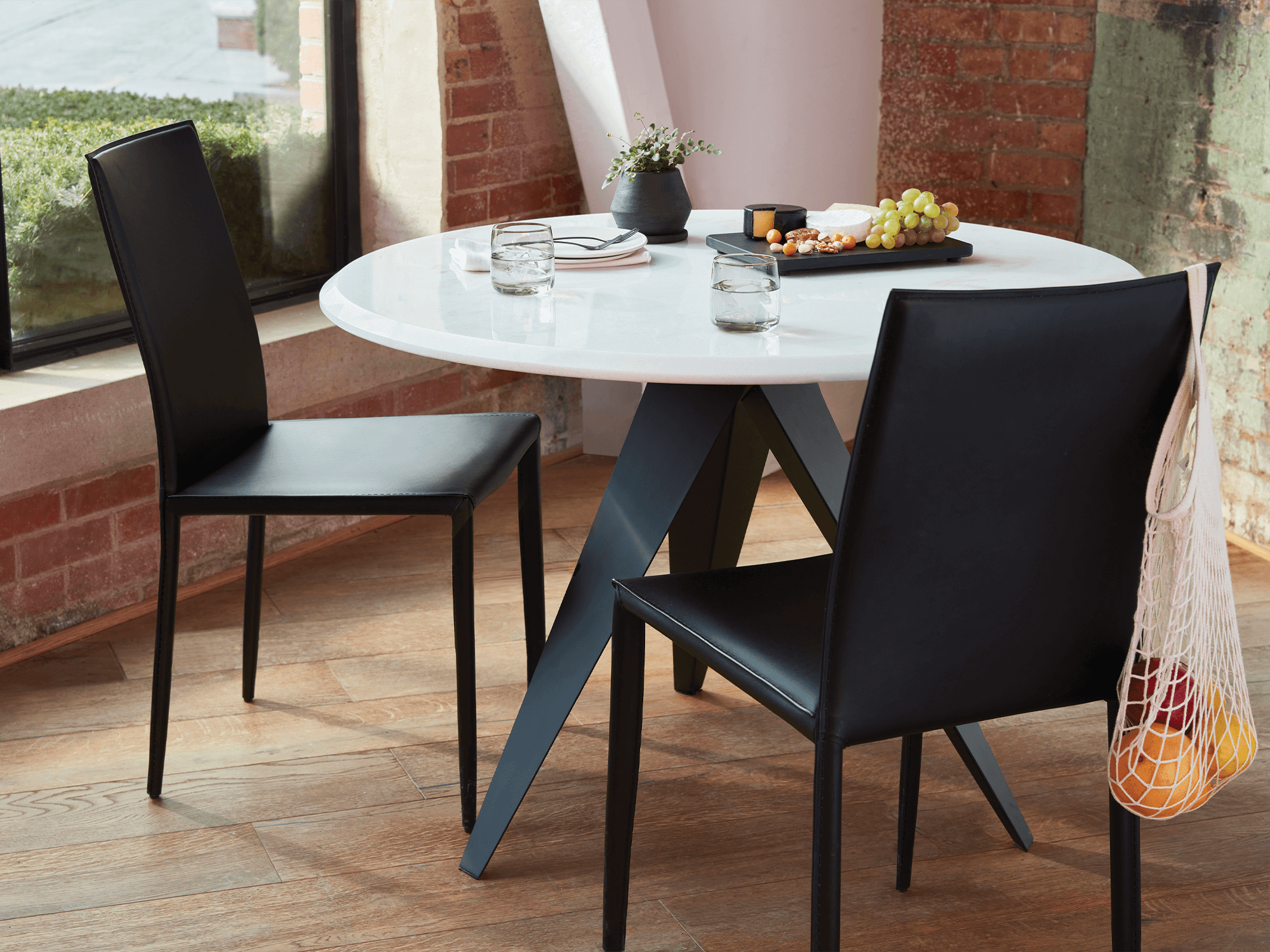 Acel Dining Chair Eq3 Leather, Leather Dining Table Chairs