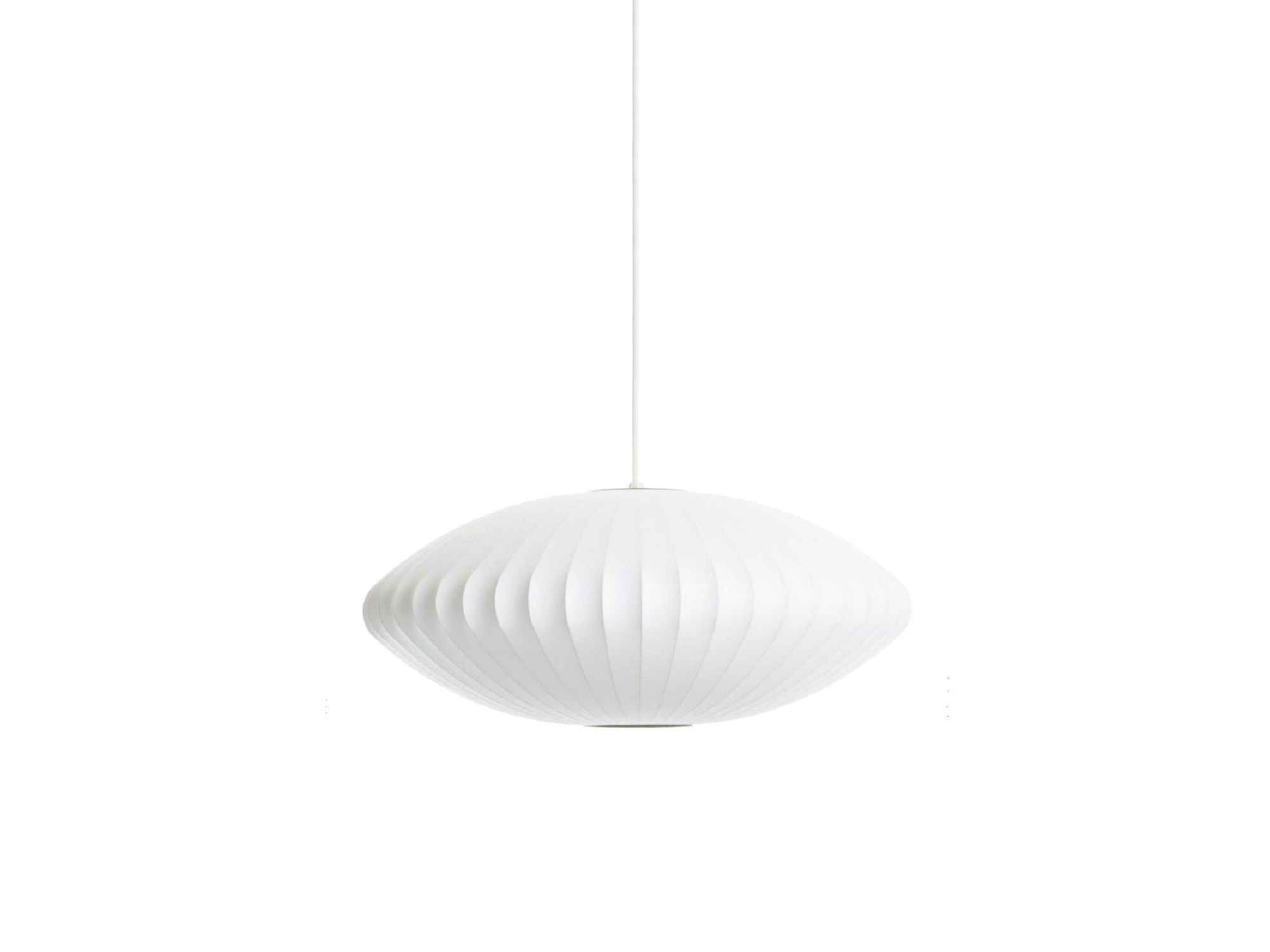 Front view of the large Nelson Saucer Bubble Pendant Lamp