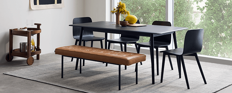 Solid Wood Dining Tables Leather, Harvest Dining Table Eq3