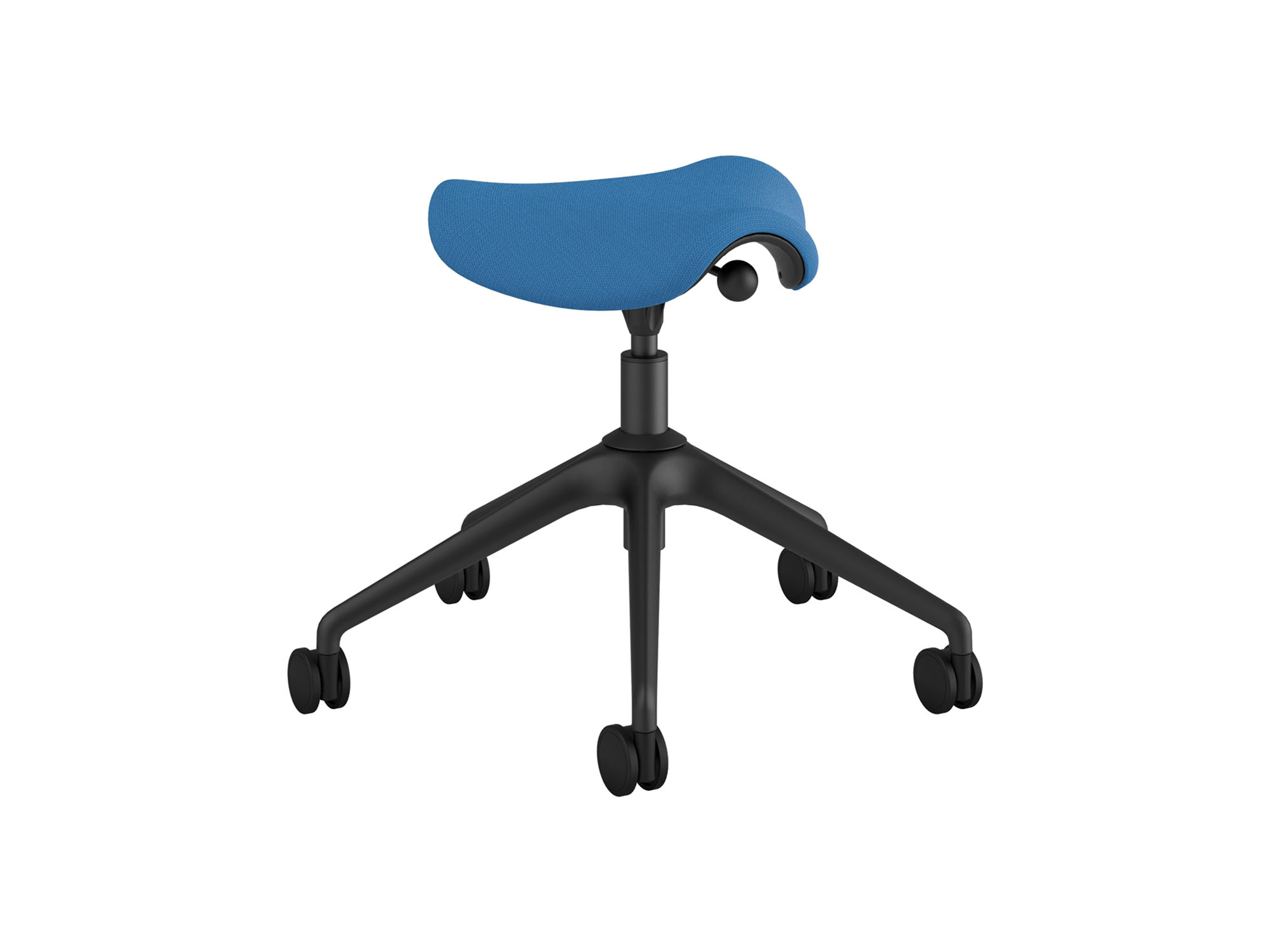 Blue active stool angle view