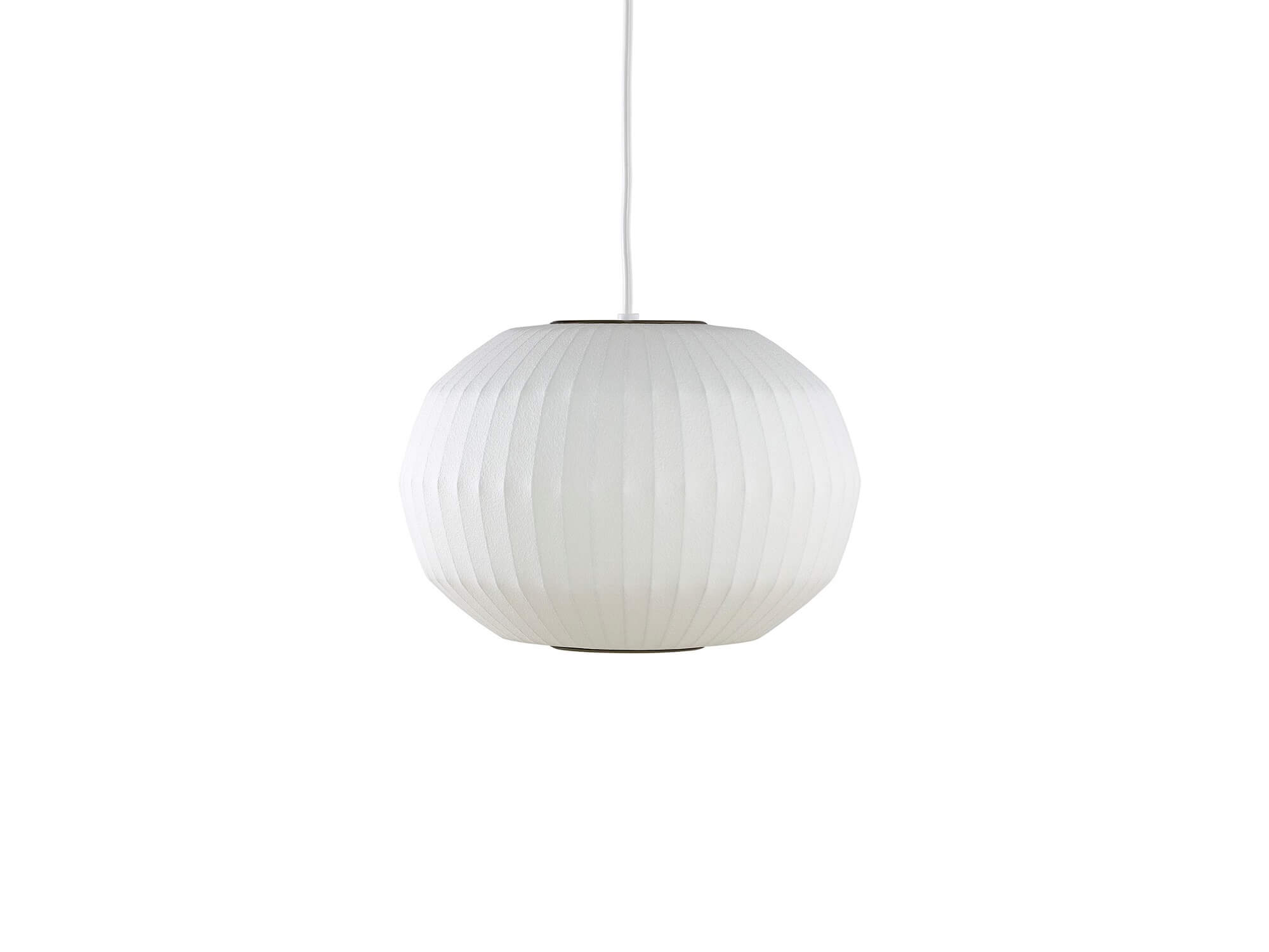 Front view of Nelson Angled Sphere Bubble Small Pendant Lamp