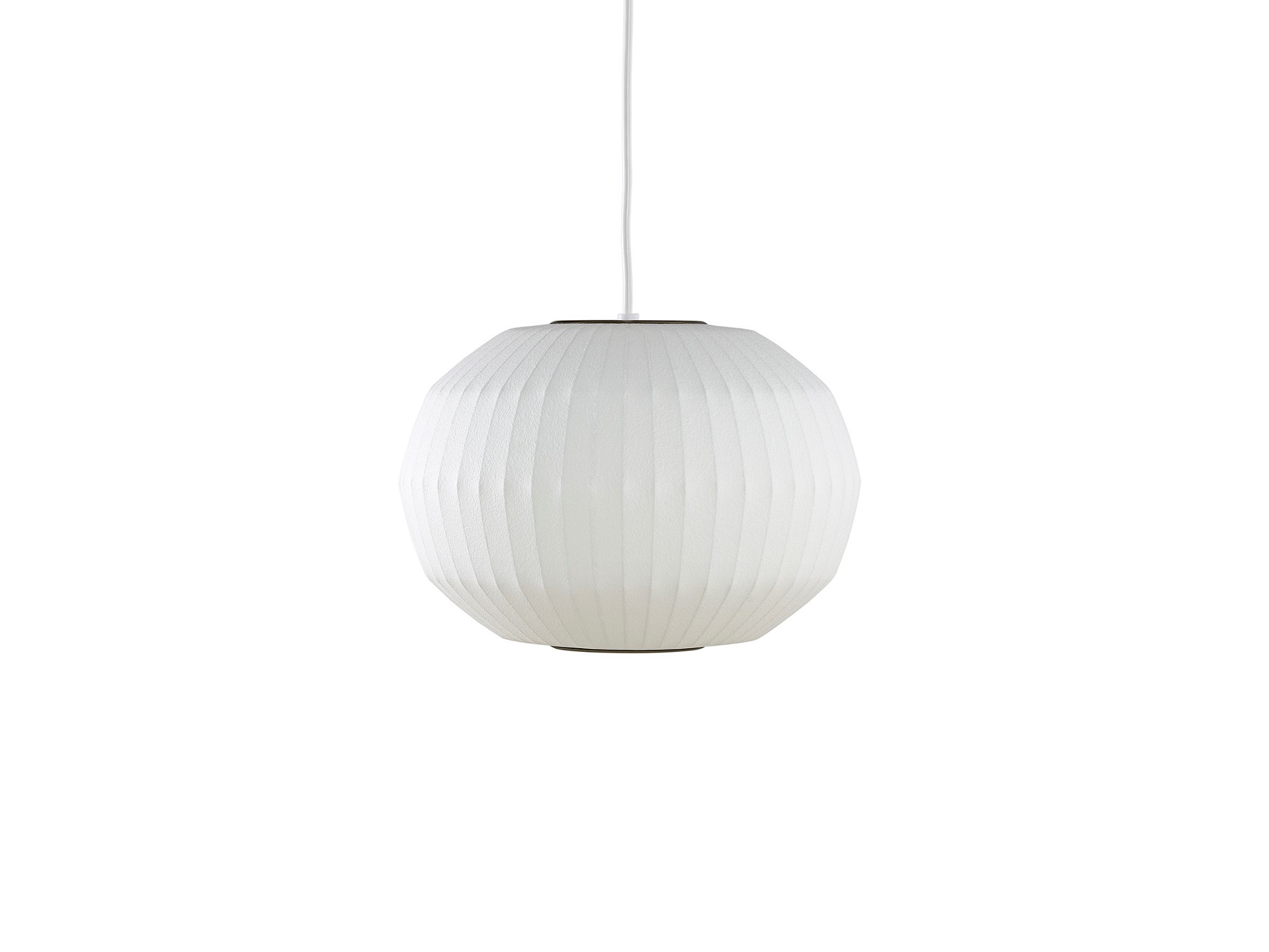 Front view of Nelson Angled Sphere Bubble Small Pendant Lamp