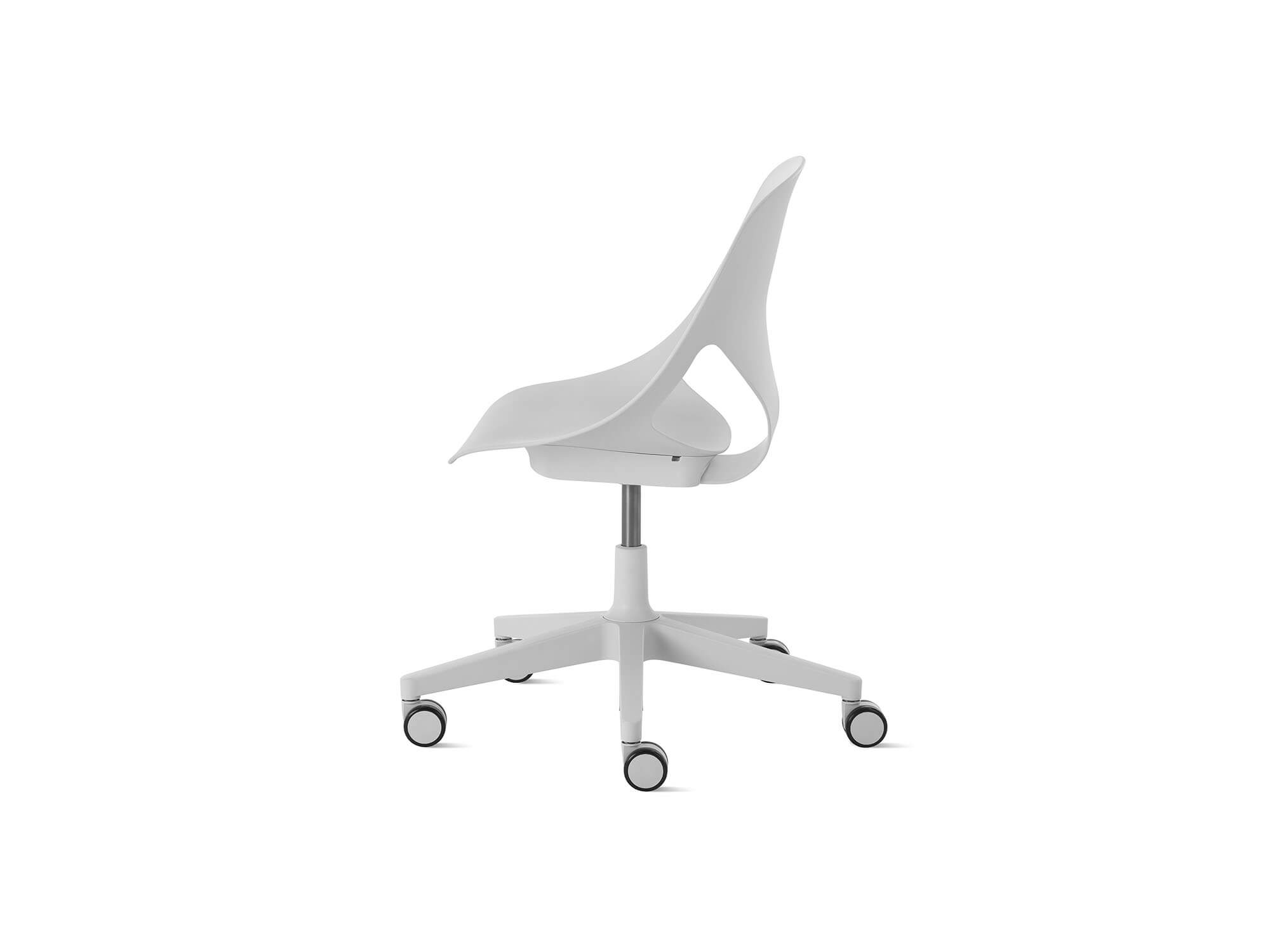 Side view of Alpine Zeph Side Chair with no cushion