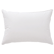 White pillow top view