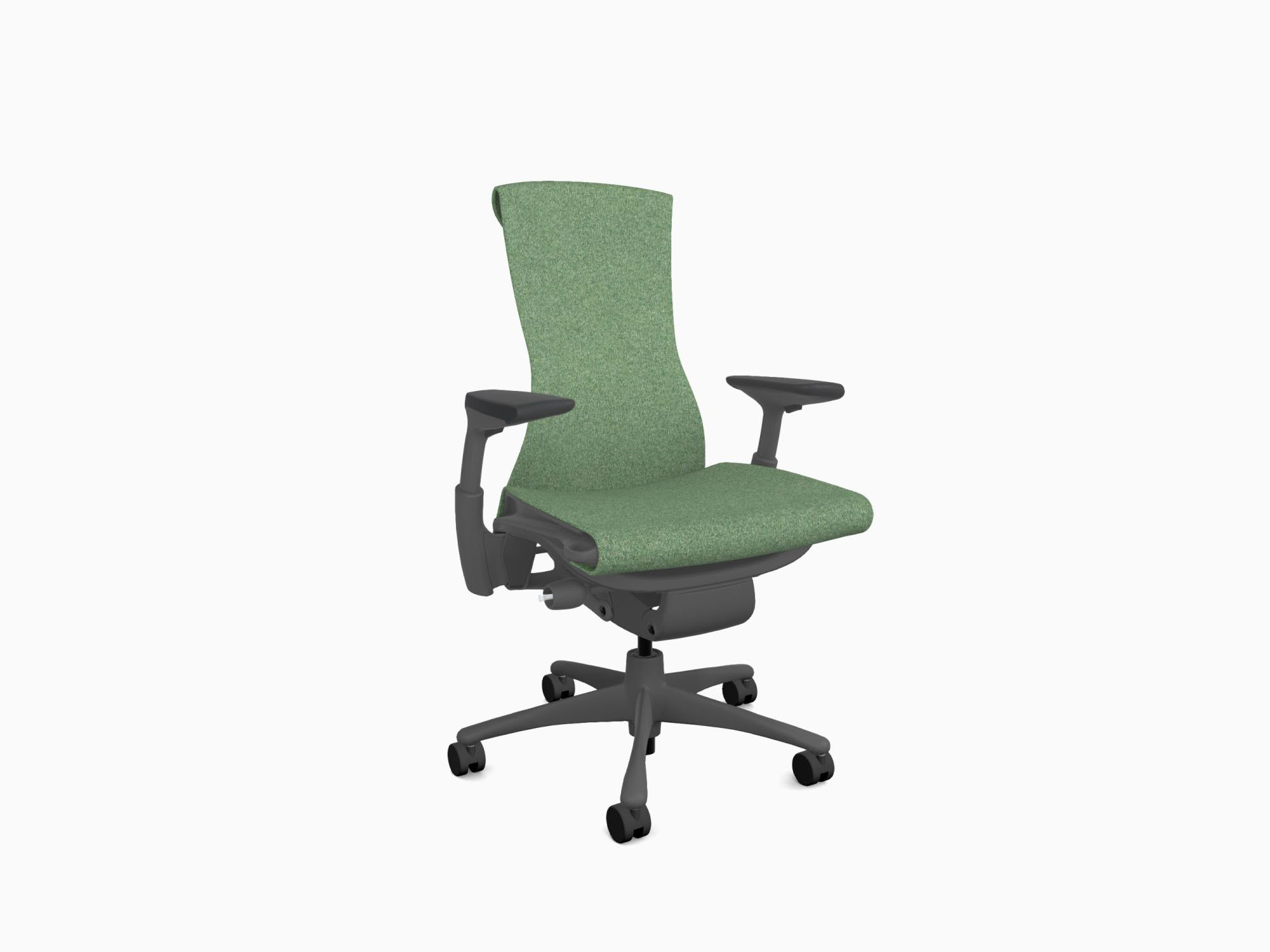 Herman Miller Embody office chair in Sync Everglade front angle view