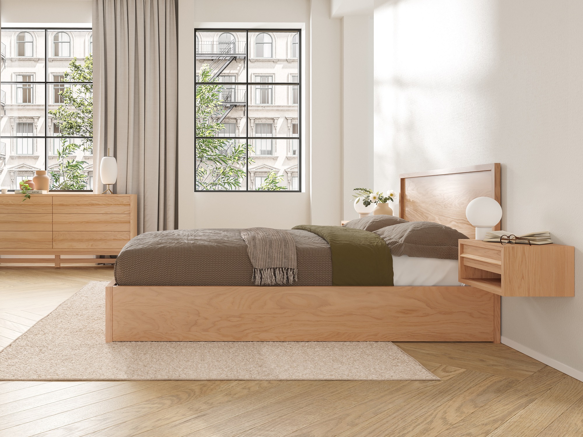 Marcel Open Shelf Floating Nightstand