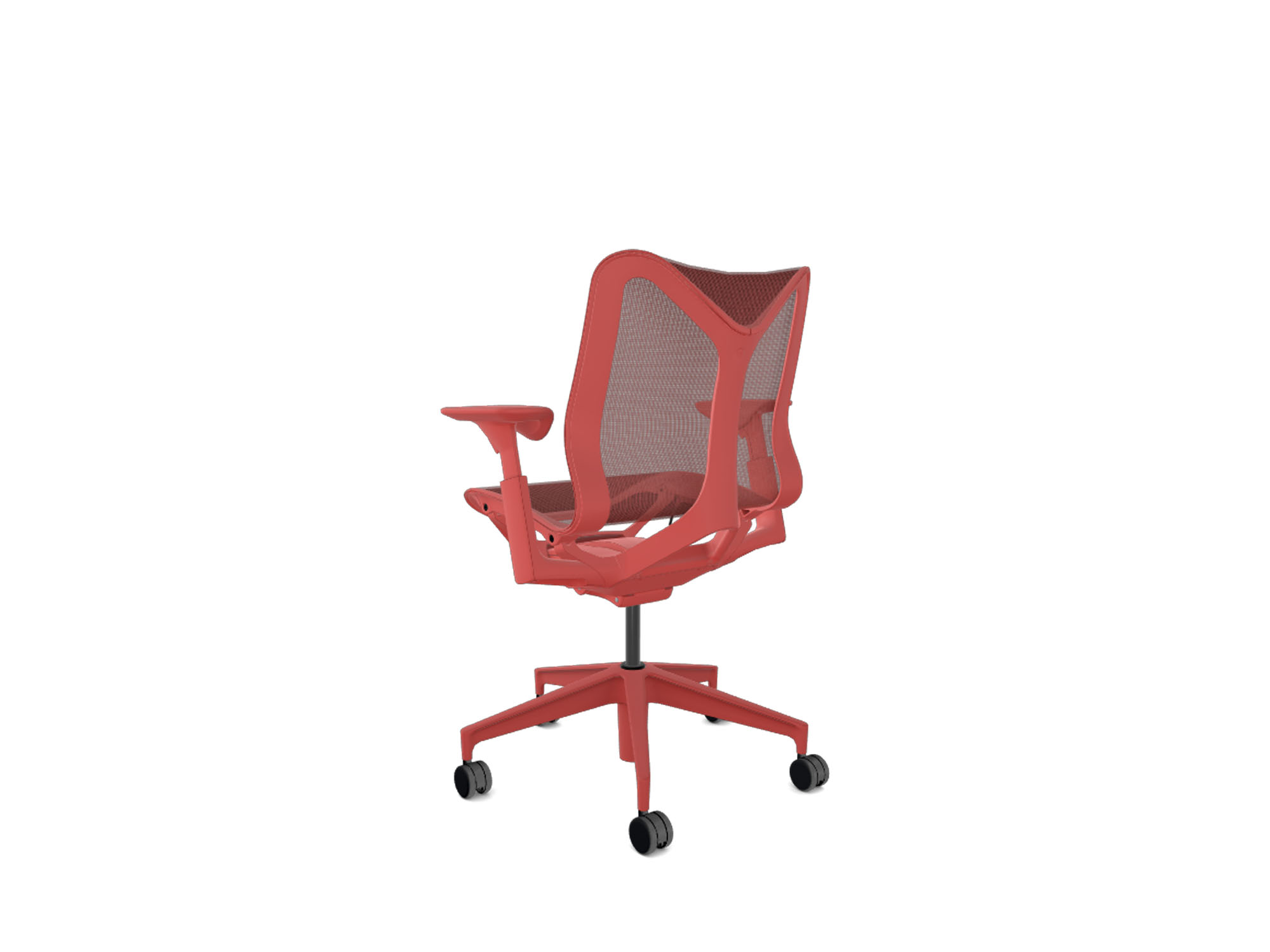 Low back canyon cosm ergonomic office chair back angle view