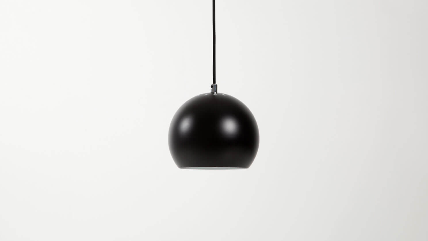 The Ball contemporary pendant lamp in black