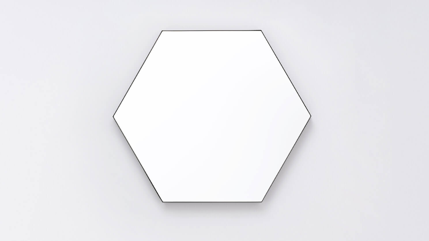 Hexagon Wall Mirror With Hooks (9044-JM3060-MR)