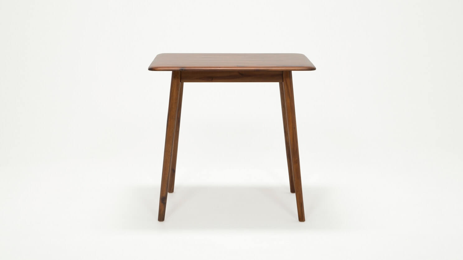 Front view of the modern Kacia Dinette Table in java