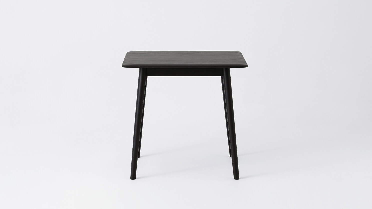 Front view of the Kacia Dinette Table in black