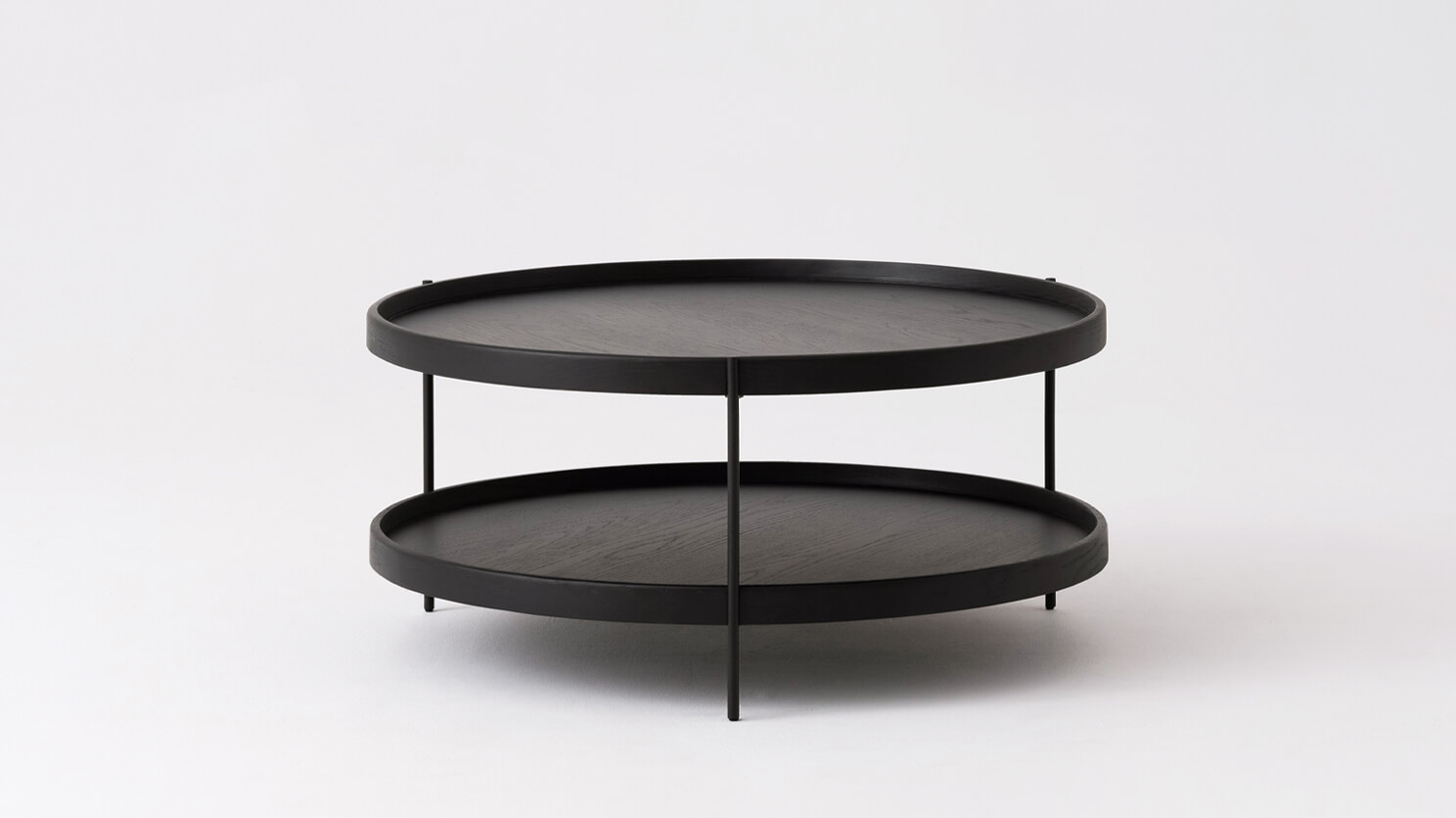 Sage Round Coffee Table Eq3, Round Metal Accent Table Black