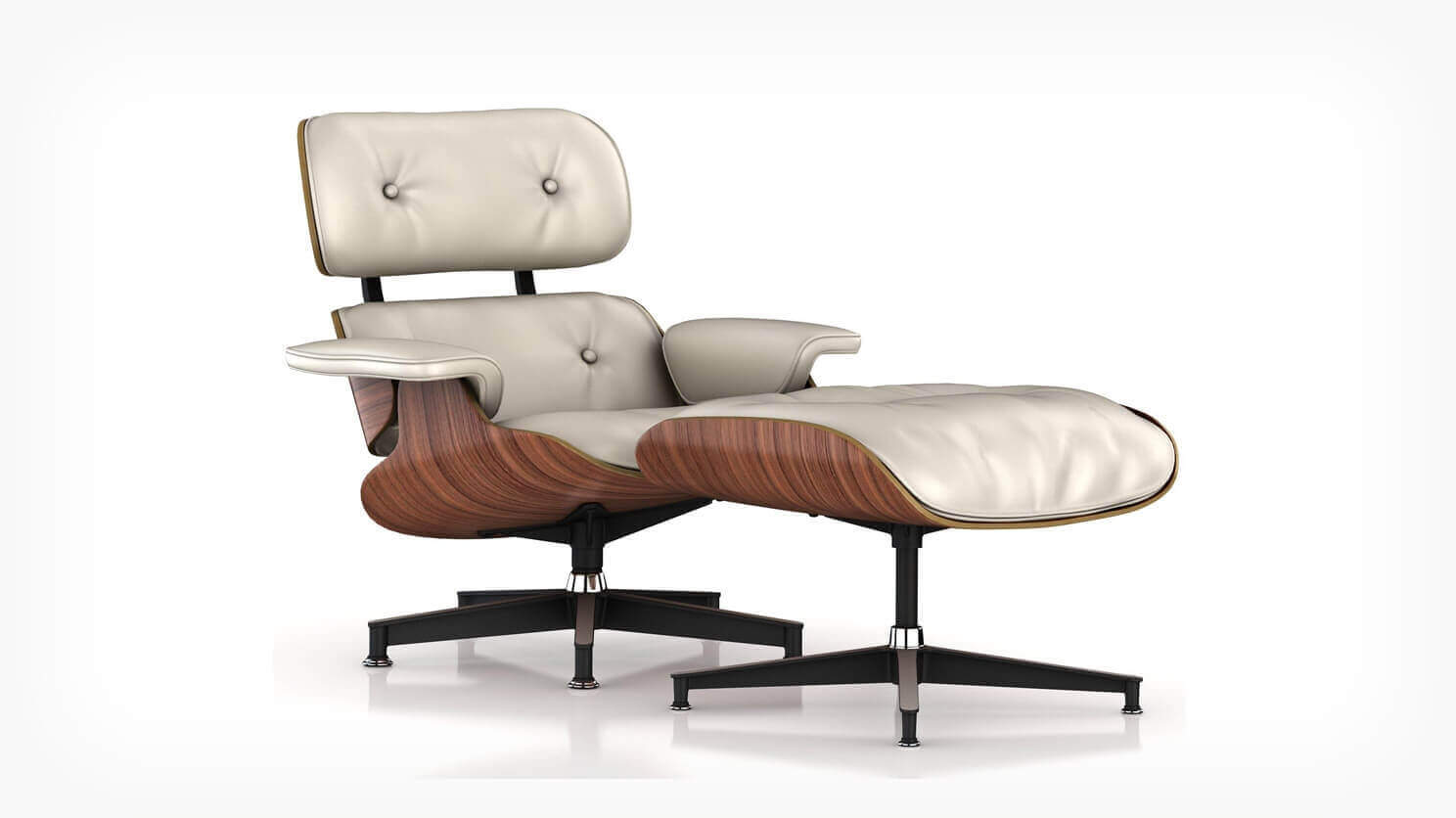 Eames Lounge Chair And Ottoman, Eames Leather Lounge Chair