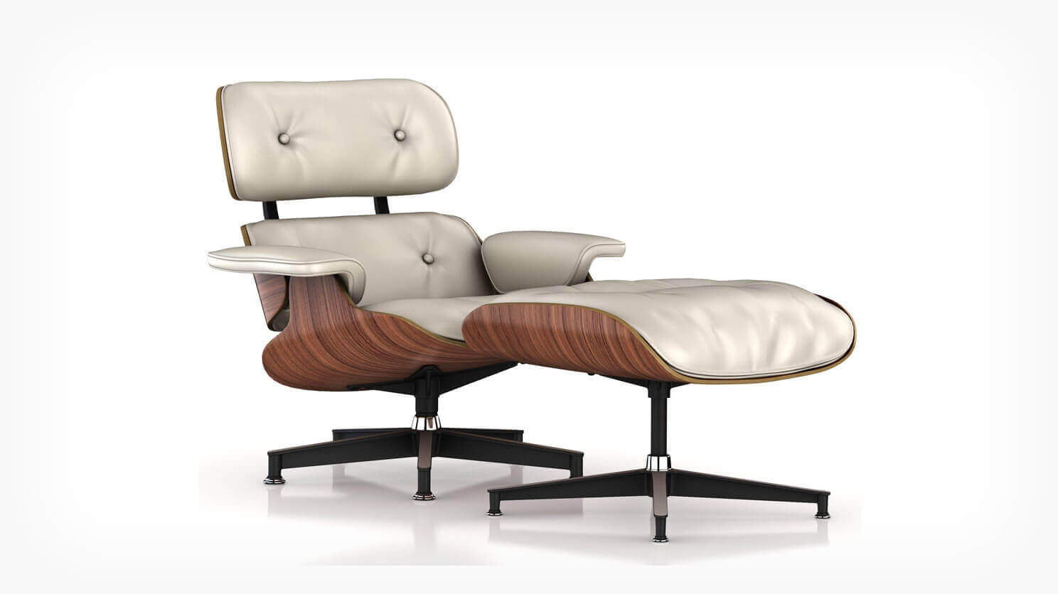 comfort Bijdragen aanvulling Eames® Lounge Chair and Ottoman | Leather Chair with Ottoman